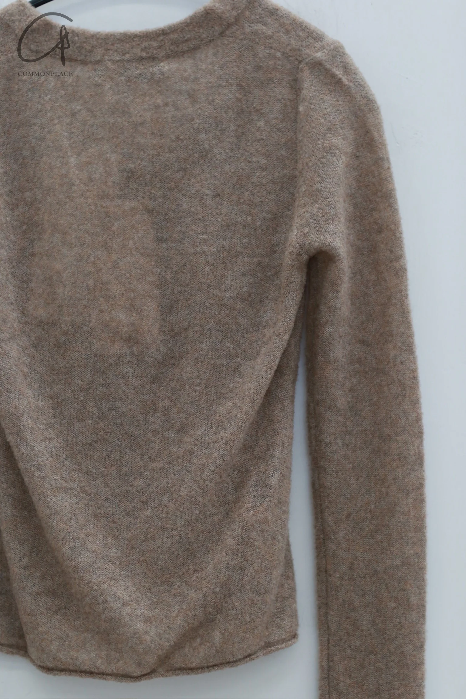 SWAYING 24 Autumn and Winter Low Round Neck Wool Bottoming Shirt SW-SW24AW1T22-TUO Camel SW24AW1T22 - Image 8