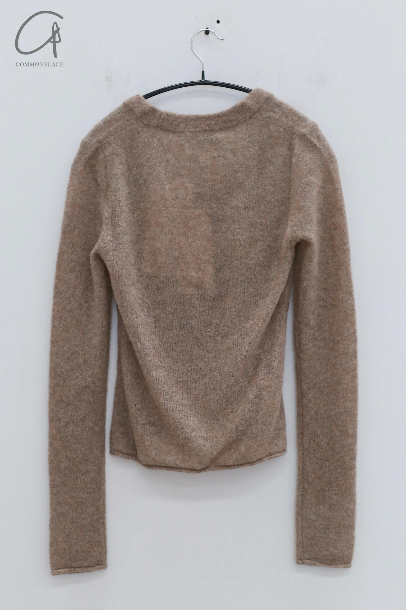 SWAYING 24 Autumn and Winter Low Round Neck Wool Bottoming Shirt SW-SW24AW1T22-TUO Camel SW24AW1T22 - Image 9