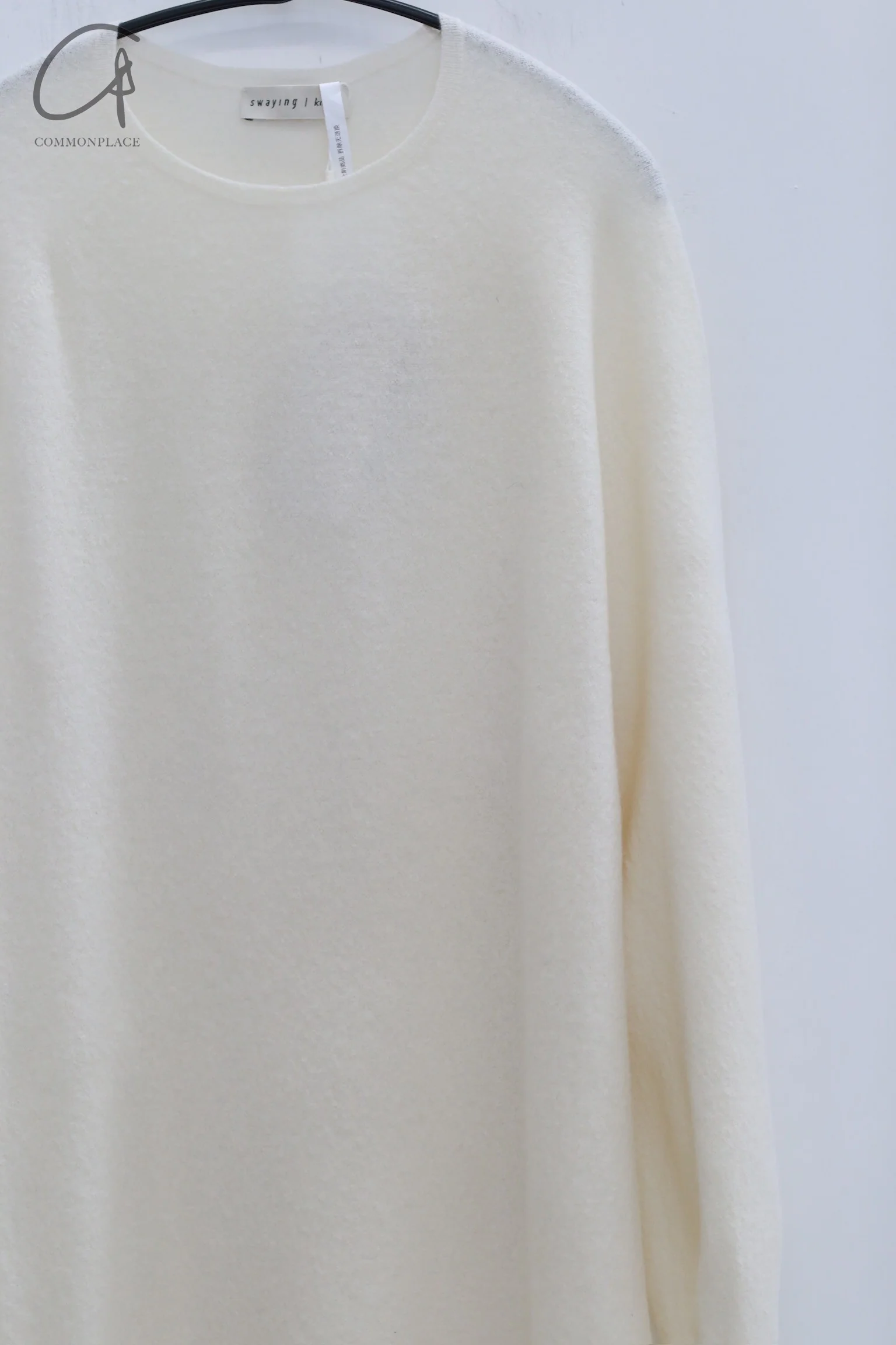 SWAYING 24 Autumn and Winter Seamless Strong Shrink Long Sleeve Dress SW-SW24AW2L12-BAI White - Image 2