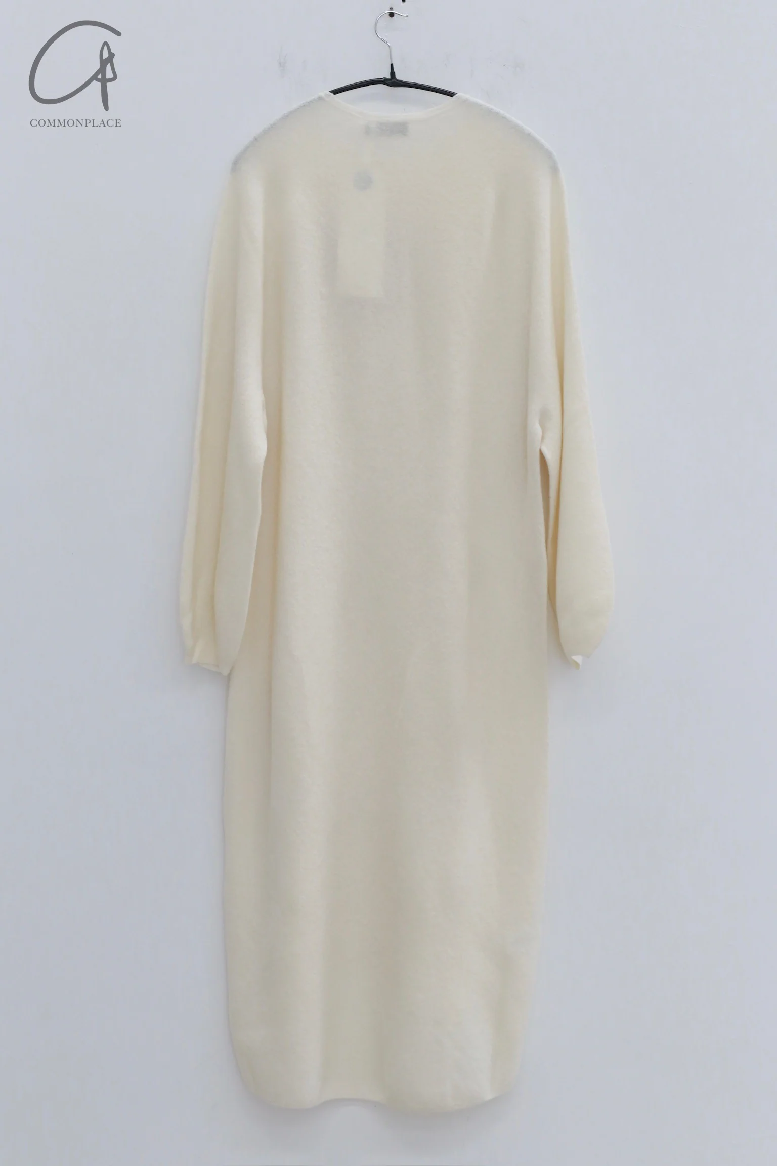 SWAYING 24 Autumn and Winter Seamless Strong Shrink Long Sleeve Dress SW-SW24AW2L12-BAI White - Image 4