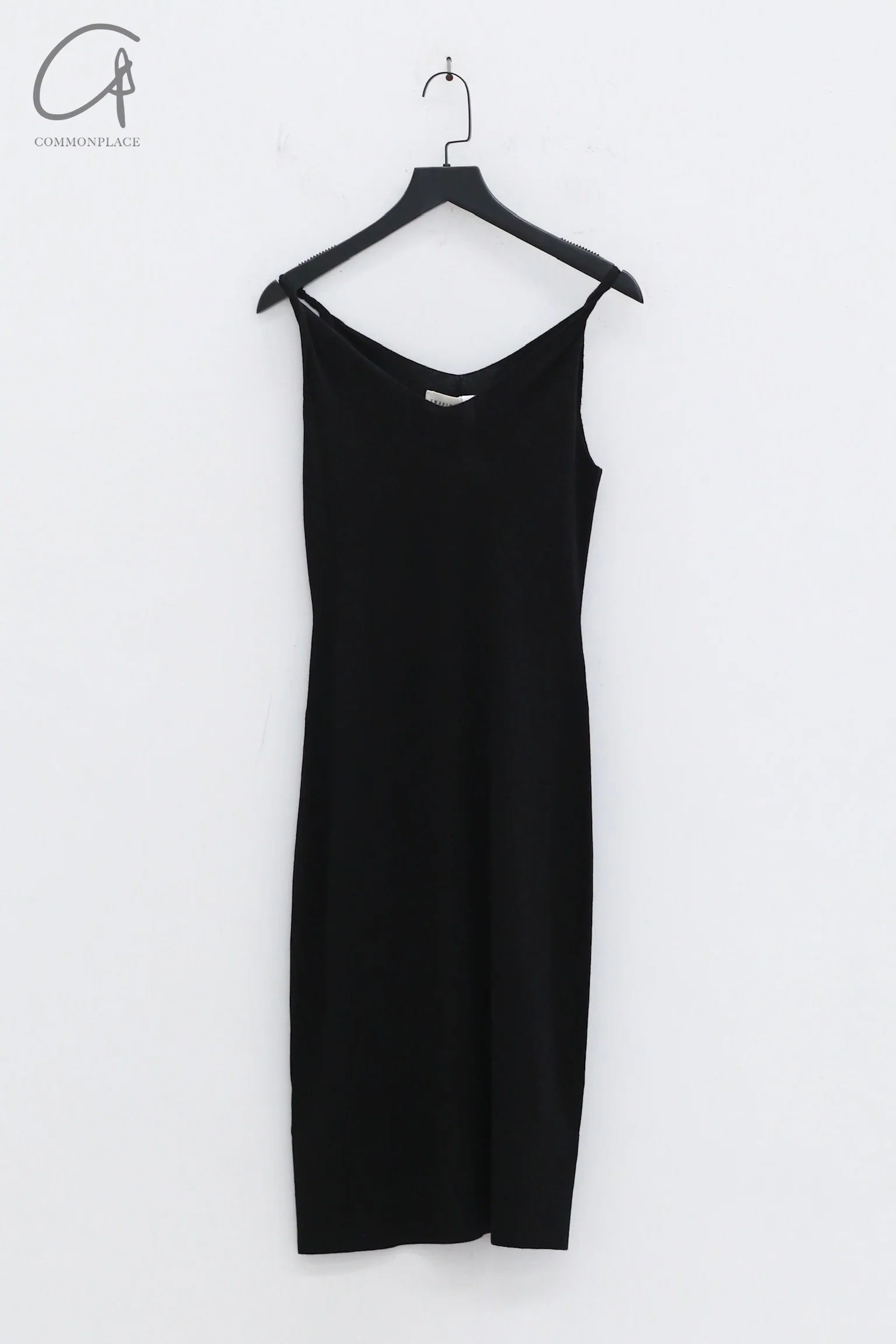 SWAYING 24 Early Autumn Bamboo Cashmere Knot Suspender Skirt SW-SW24PF2L03-HEI Black - Image 3