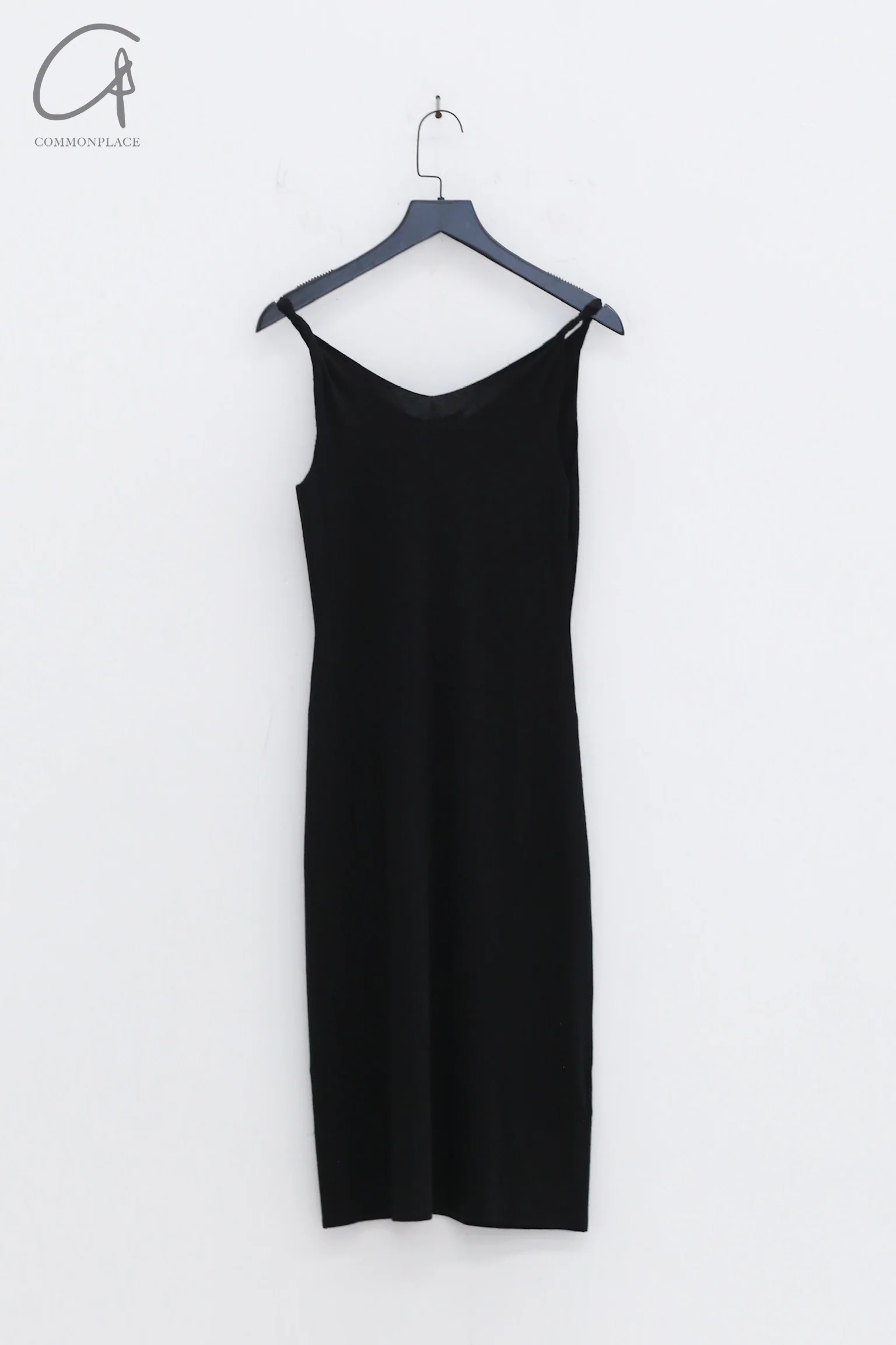 SWAYING 24 Early Autumn Bamboo Cashmere Knot Suspender Skirt SW-SW24PF2L03-HEI Black - Image 6