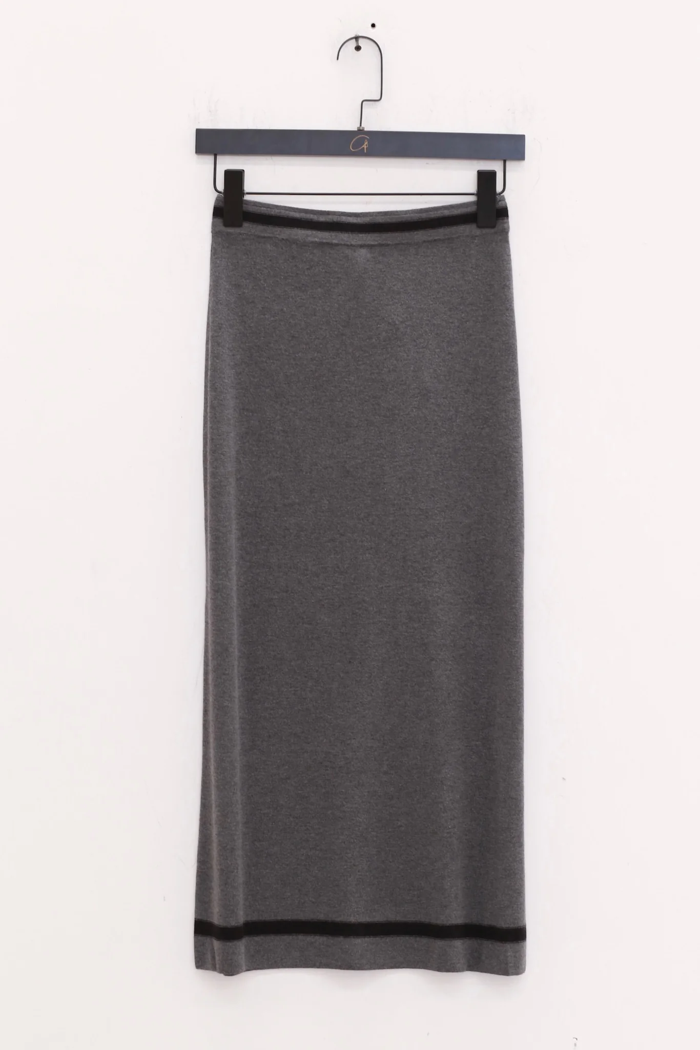 SWAYING 25 Early Autumn Cashmere Blended Straight Skirt SW-SW25PF3B04C2-SH Dark Gray - Image 2