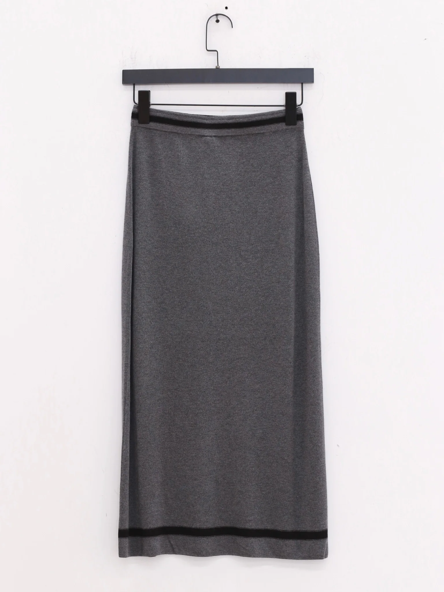 SWAYING 25 Early Autumn Cashmere Blended Straight Skirt SW-SW25PF3B04C2-SH Dark Gray - Image 3