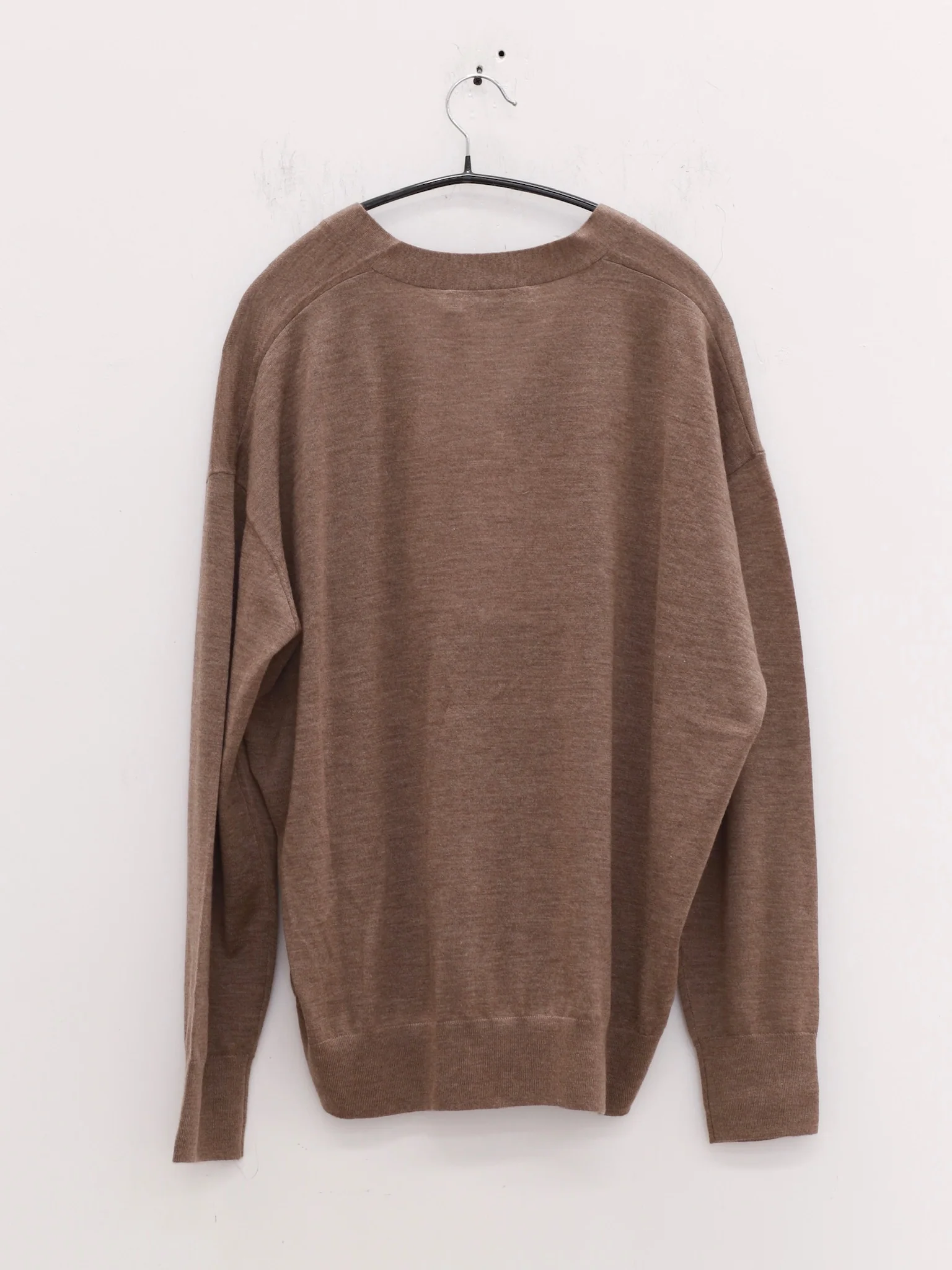 SWAYING 25 Early Autumn Outline Cashmere Cardigan SW-SW25PF1T17C2-KQ Khaki - Image 5