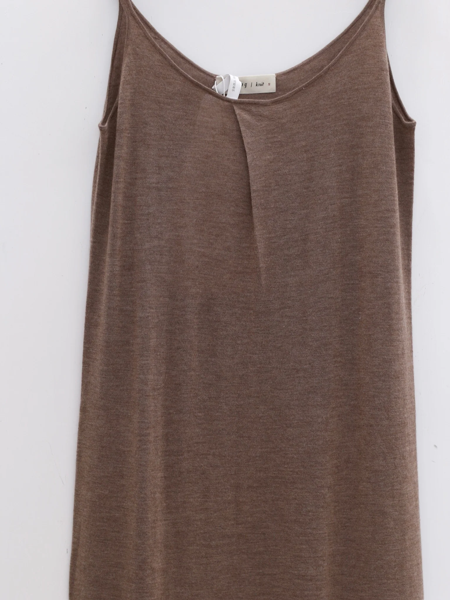 SWAYING 25 Early Autumn Outline Cashmere Suspender Skirt SW-SW25PF2L06C2-KQ Khaki - Image 4
