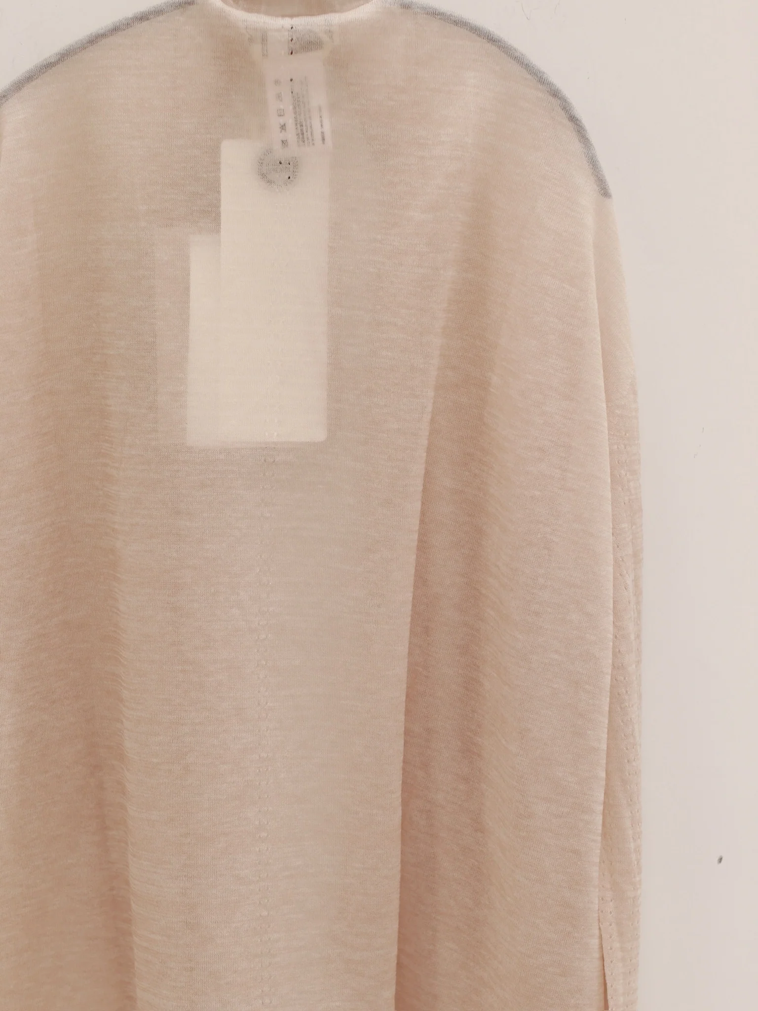 SWAYING 25 Early Autumn Seamless Outline Wool Cardigan SW-SW25PF1T14C1-XING Apricot - Image 4