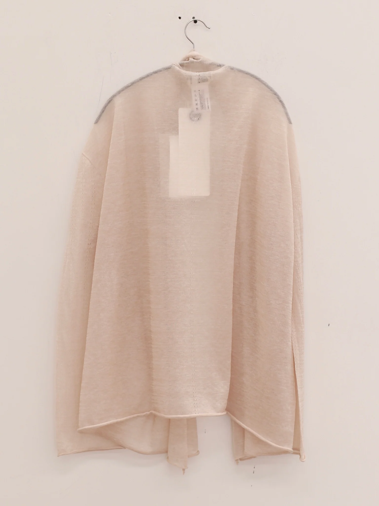 SWAYING 25 Early Autumn Seamless Outline Wool Cardigan SW-SW25PF1T14C1-XING Apricot - Image 5