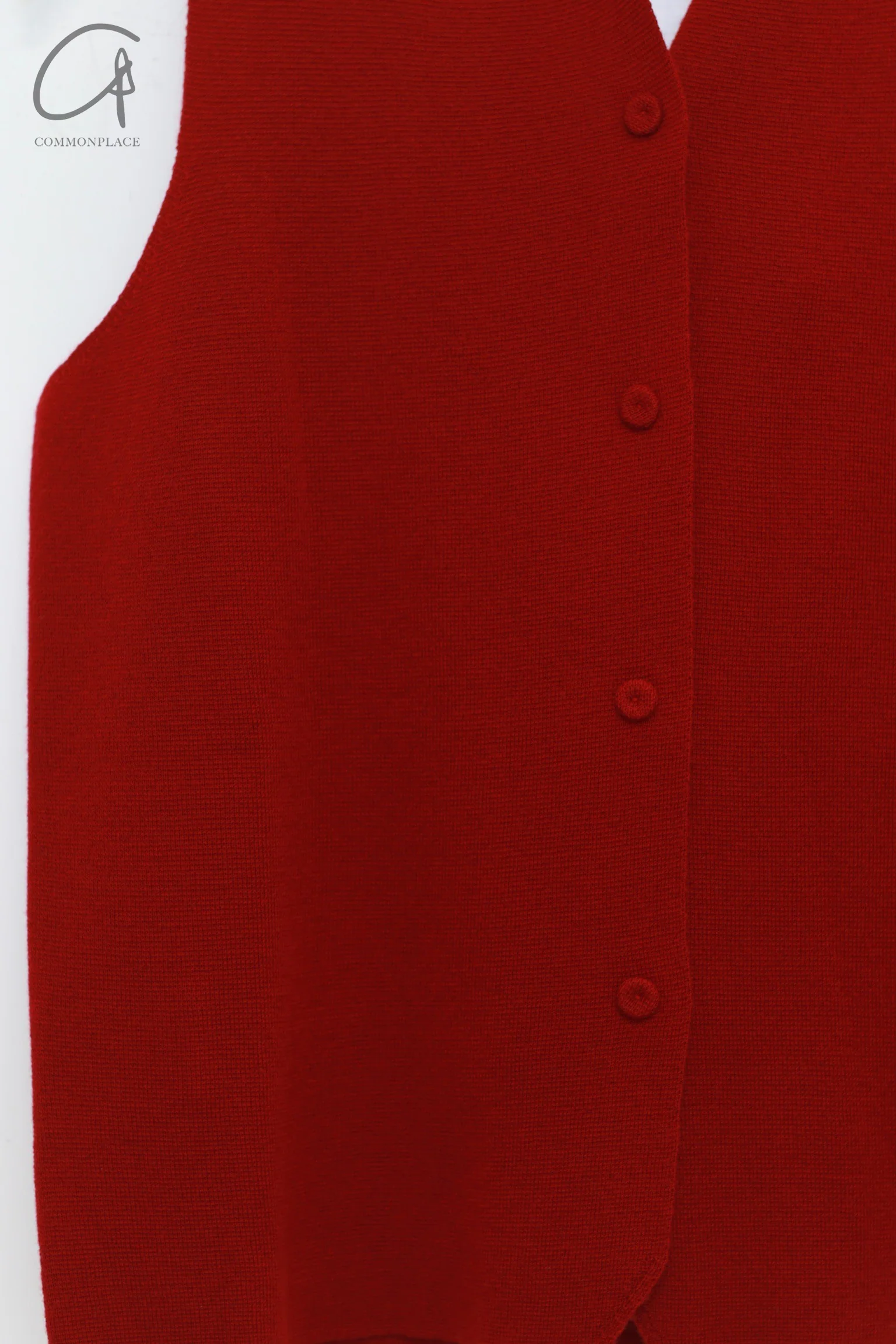 SWAYING 25 Early Spring Cardigan Vest SW-SW25PS1T09-ZAOHONG Red SW25PS1T09 - Image 2