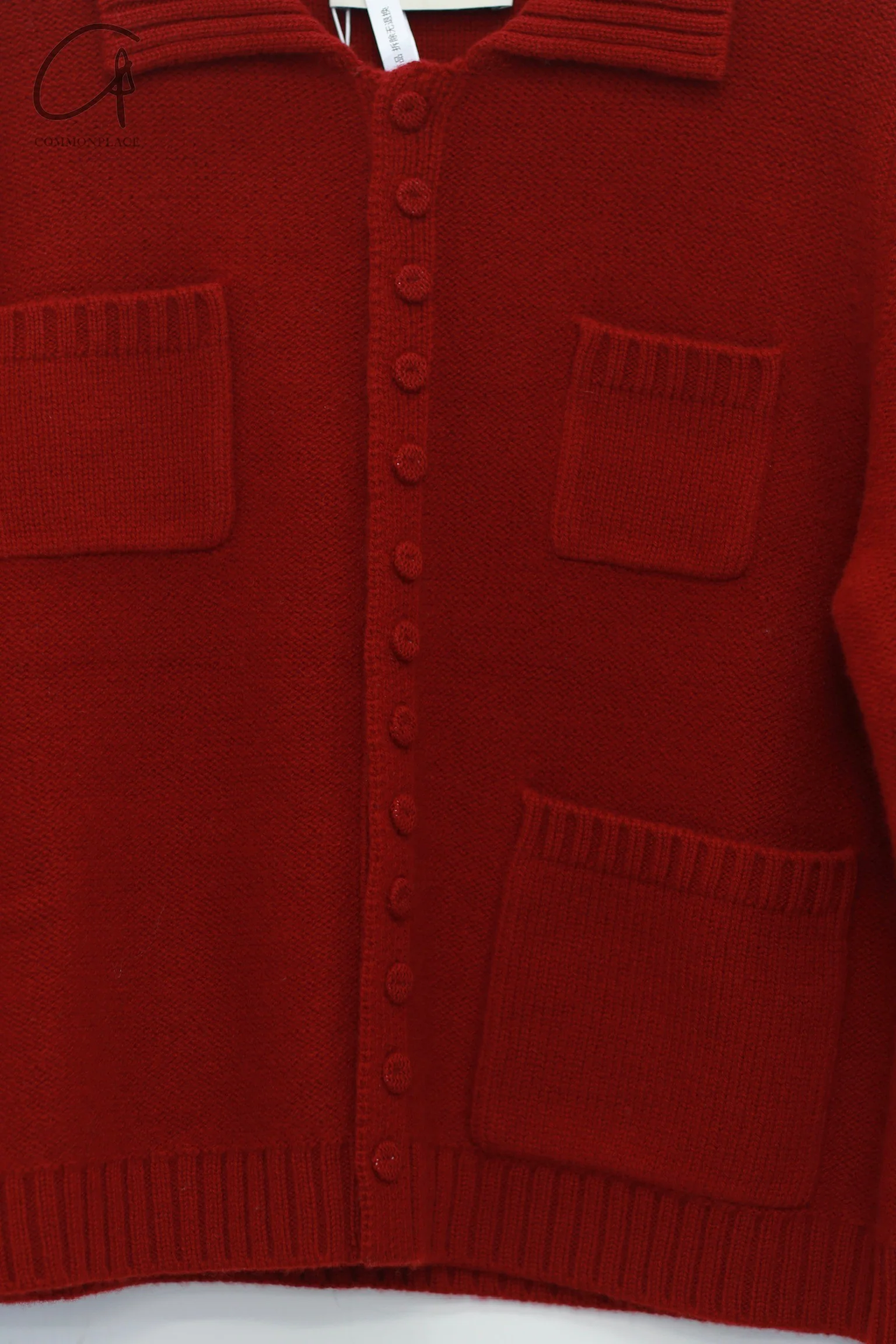 SWAYING 25 Early Spring Wool Pocket Cardigan/Skirt SW-SW25PS1T17-HONG Red Top SW25PS1T17 SW25PS3B09 - Image 2
