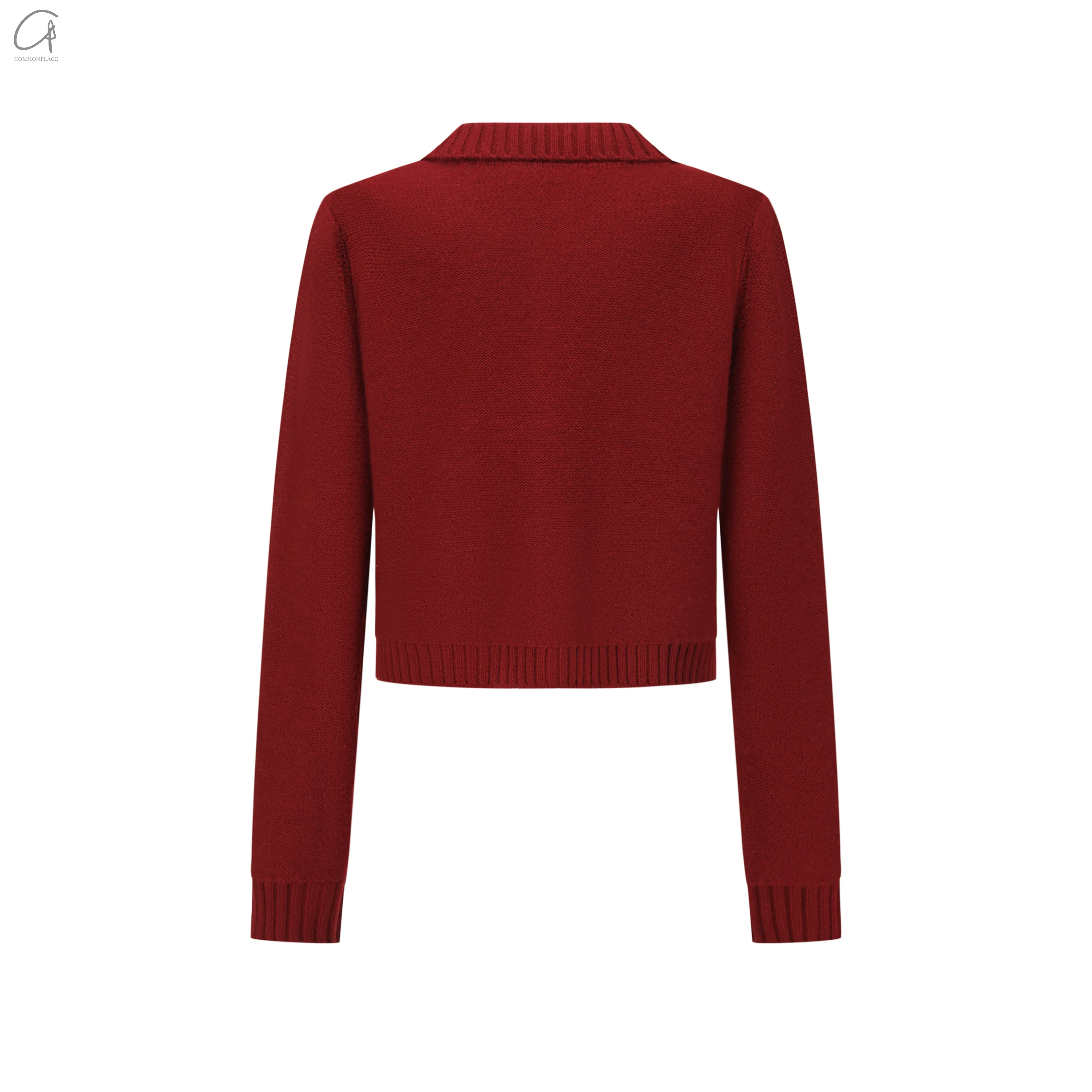 SWAYING 25 Early Spring Wool Pocket Cardigan/Skirt SW-SW25PS1T17-HONG Red Top SW25PS1T17 SW25PS3B09 - Image 6