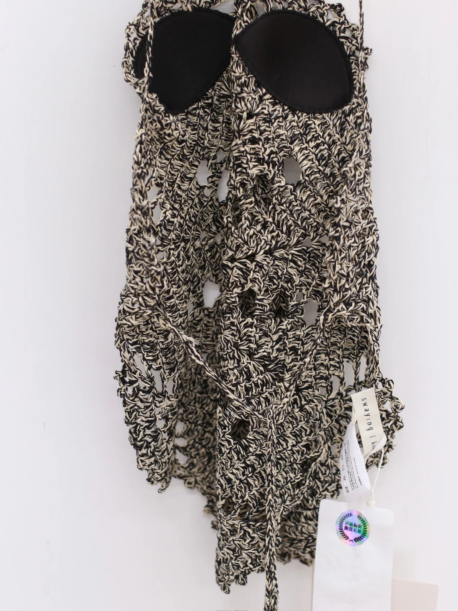 SWAYING 25 Spring and Summer Handmade Crochet Lace-up Vest SW-SW25SS1T31C1-HUA Flower - Image 4