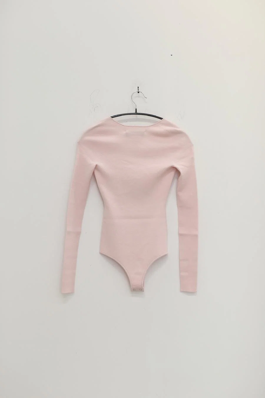 SWAYING/KNIT Bow Jumpsuit SW22SST70 Light Pink/White - Image 9