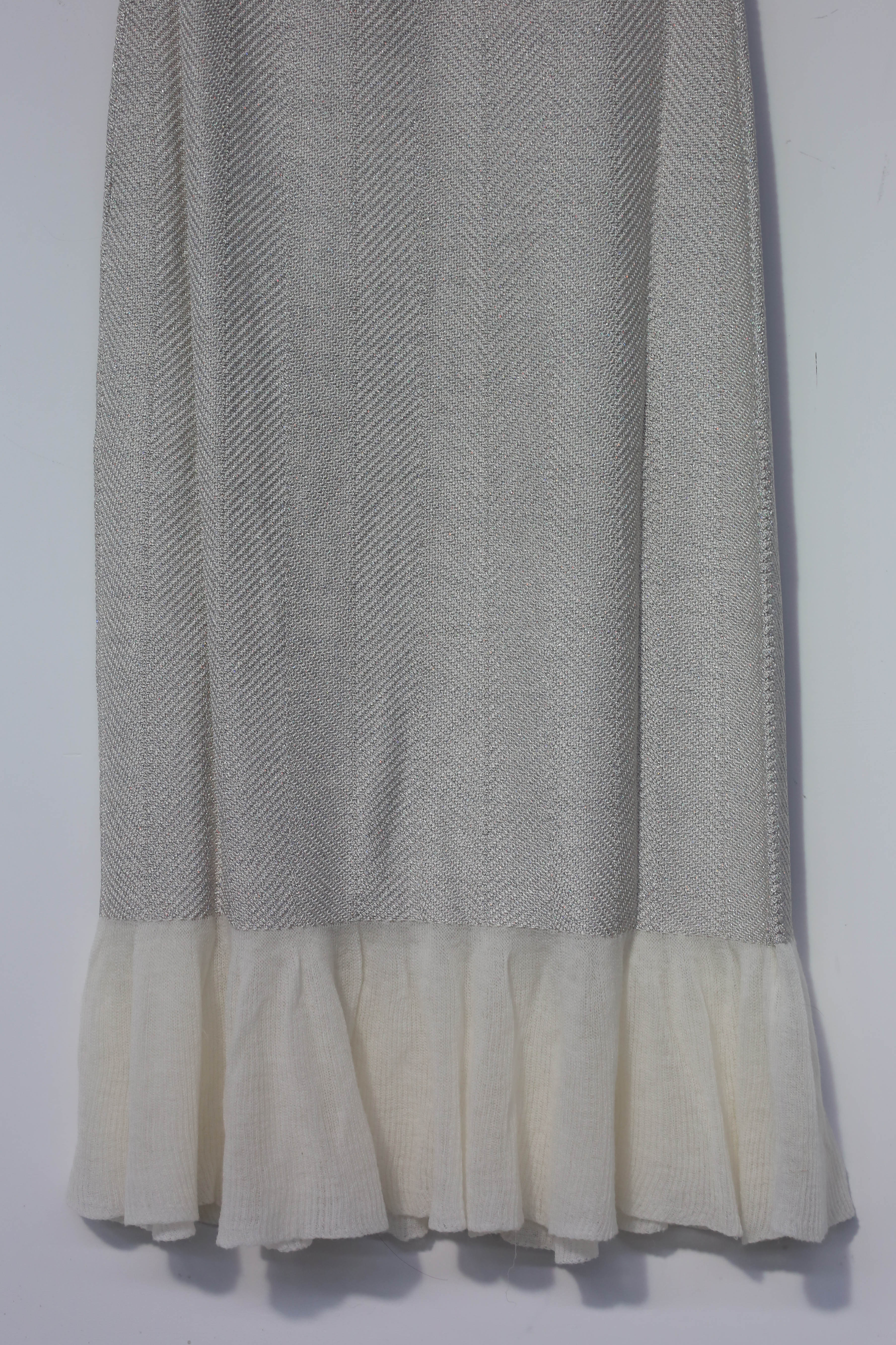 SWAYING/KNIT Cloud Skirt SW212XZ07 Gray/White PS33 - Image 10