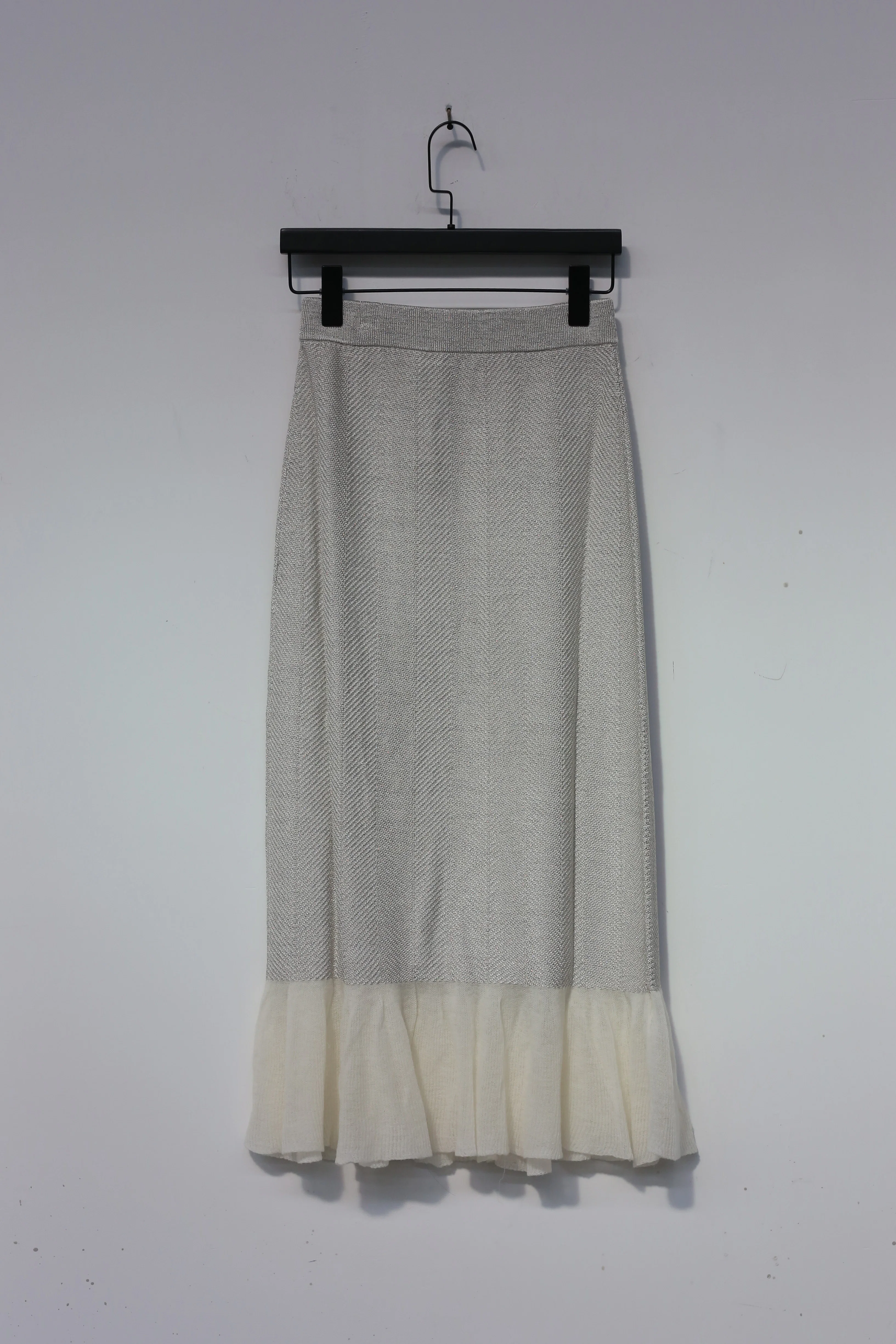 SWAYING/KNIT Cloud Skirt SW212XZ07 Gray/White PS33 - Image 11