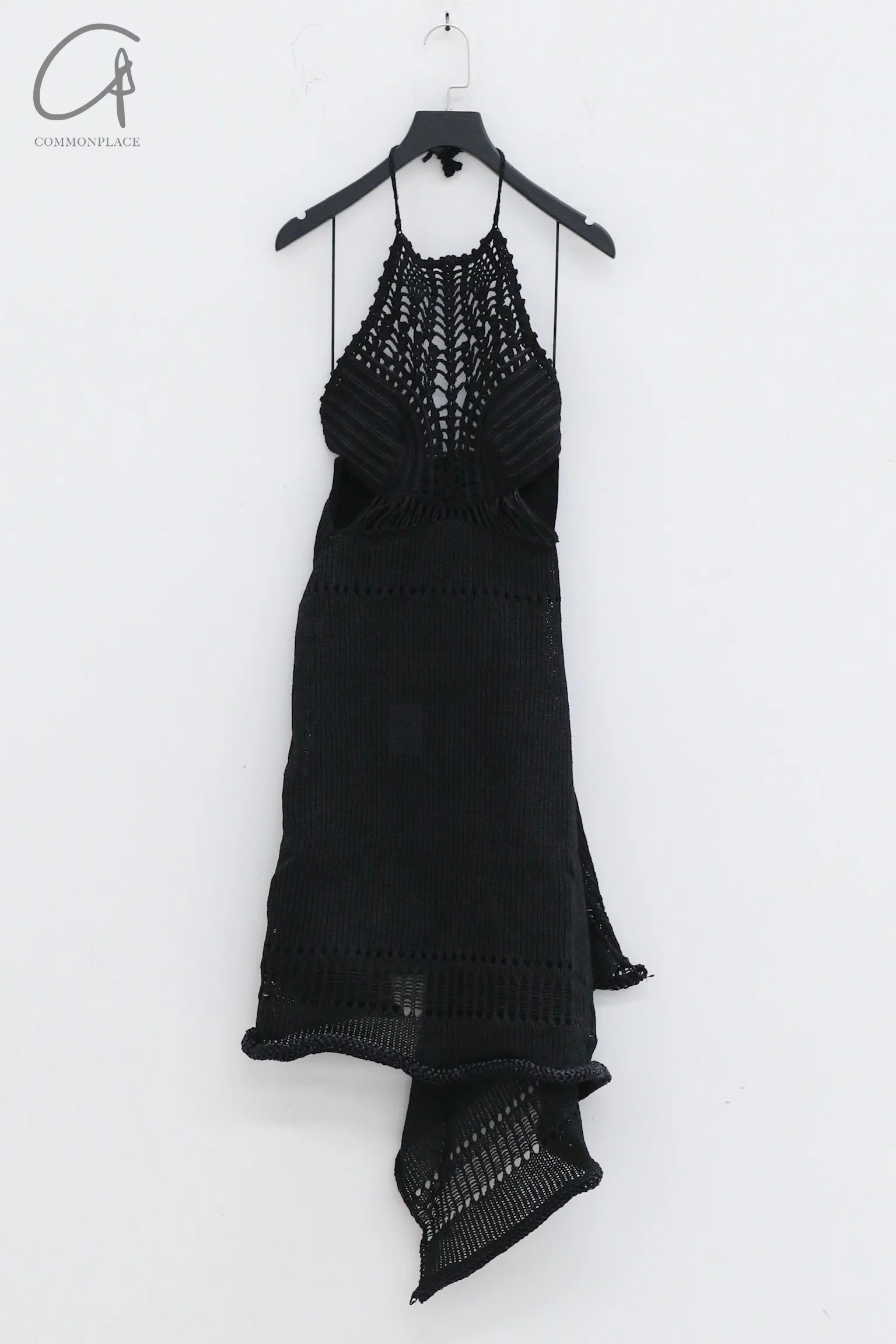 SWAYING/KNIT Crochet Backless Dress SW22SSL38 Black - Image 12