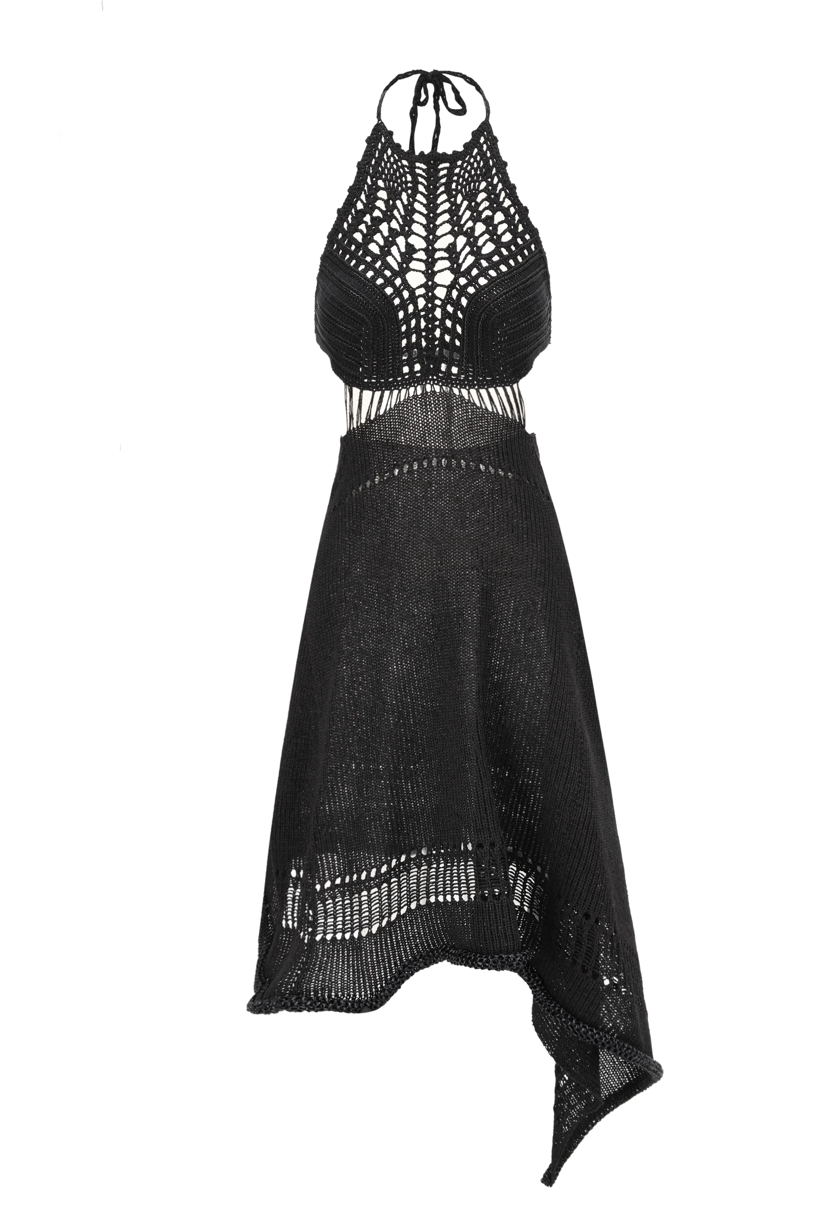 SWAYING/KNIT Crochet Backless Dress SW22SSL38 Black - Image 14