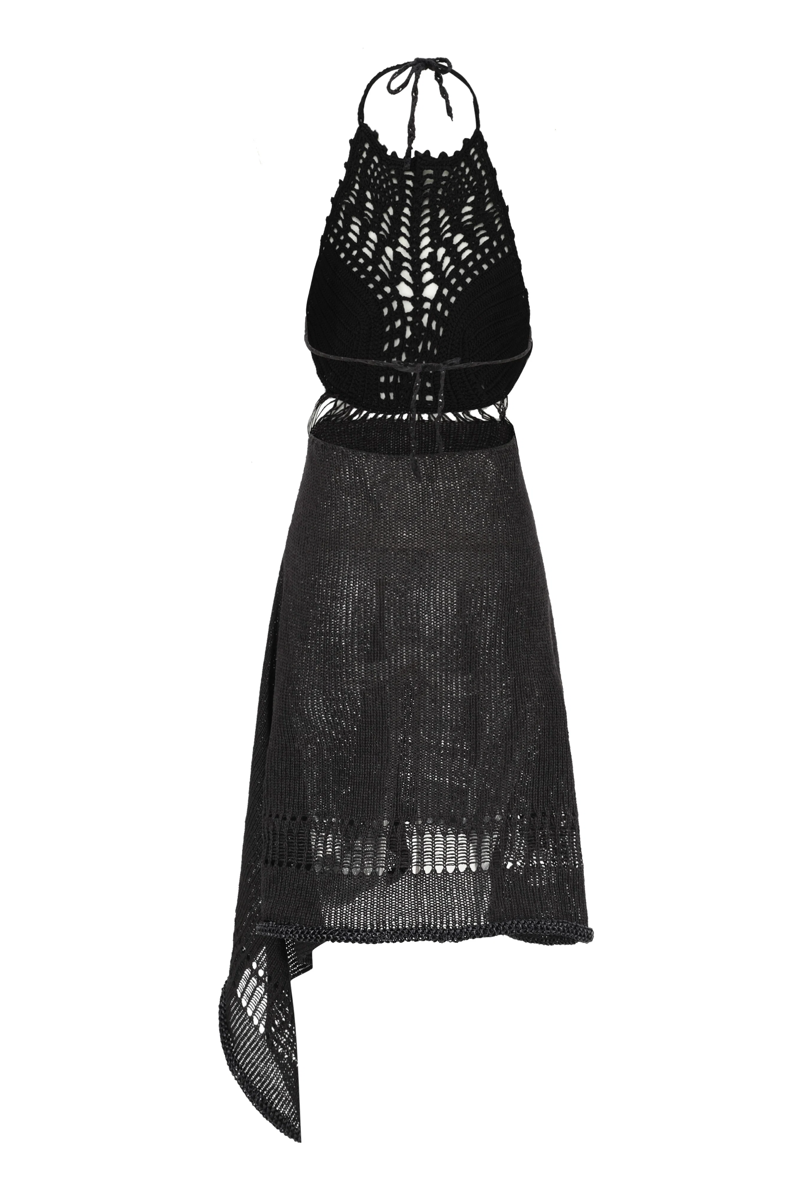SWAYING/KNIT Crochet Backless Dress SW22SSL38 Black - Image 15