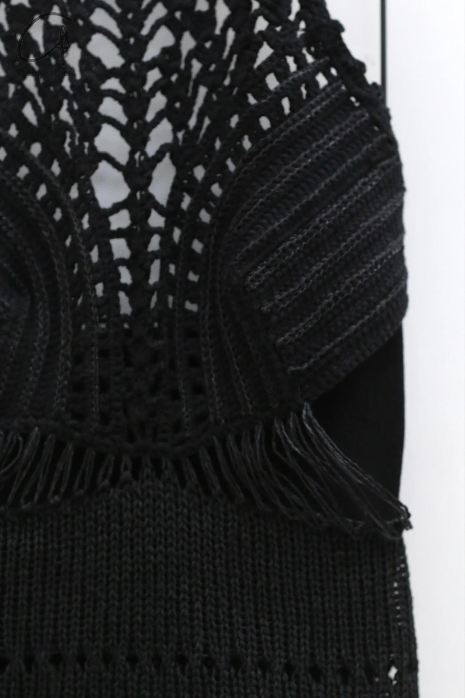 SWAYING/KNIT Crochet Backless Dress SW22SSL38 Black - Image 16