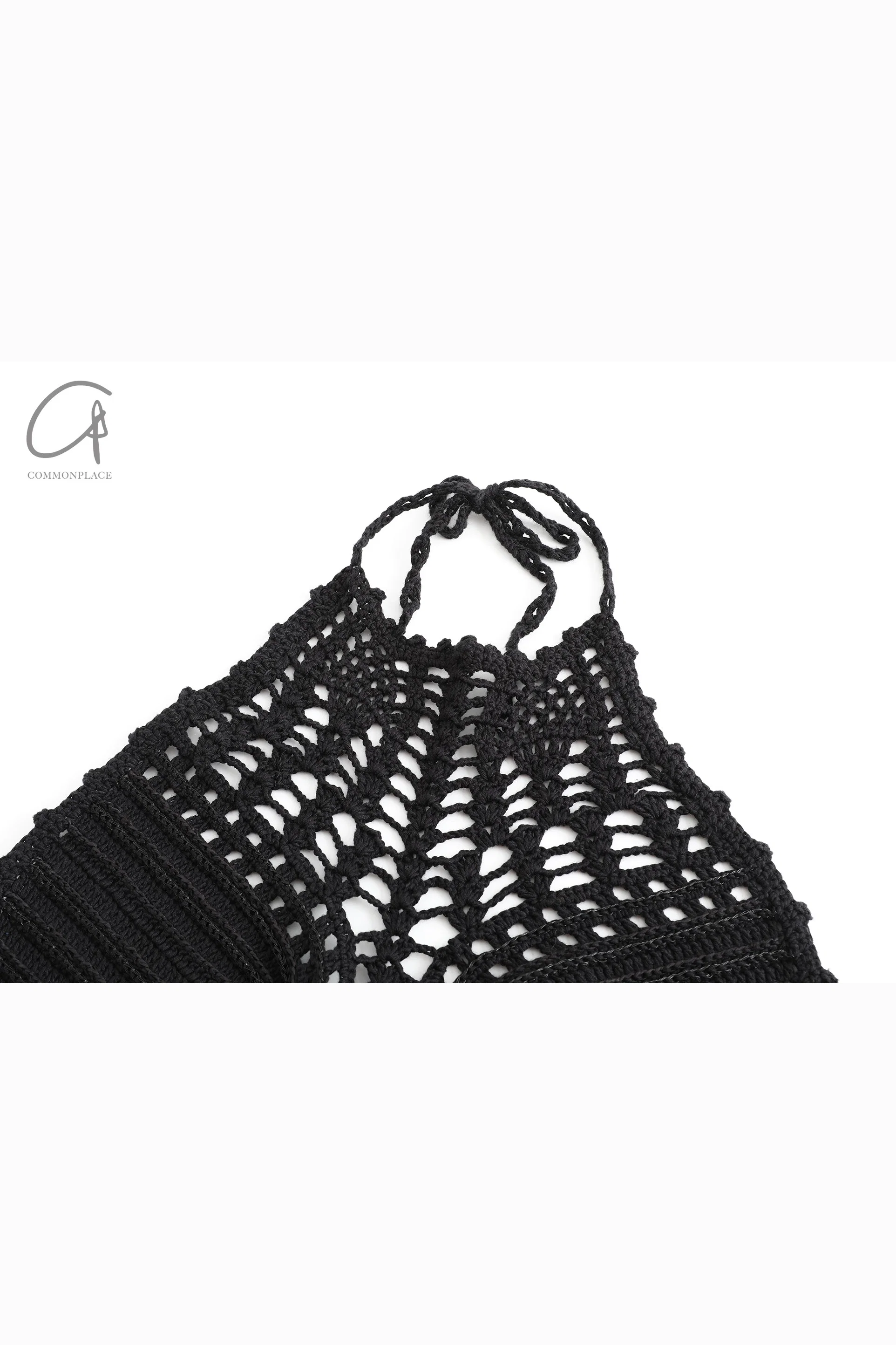 SWAYING/KNIT Crochet Backless Dress SW22SSL38 Black - Image 19