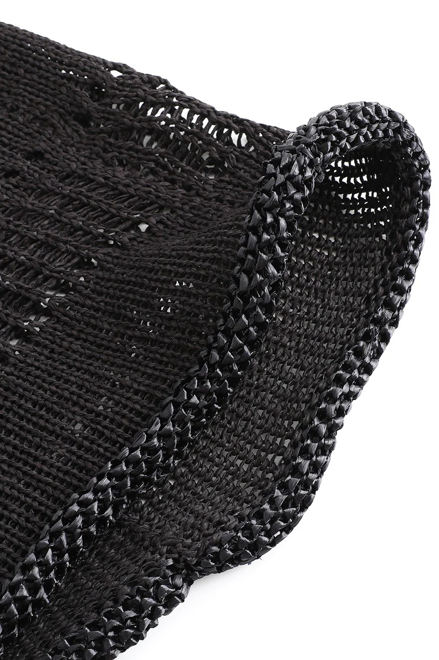 SWAYING/KNIT Crochet Backless Dress SW22SSL38 Black - Image 22