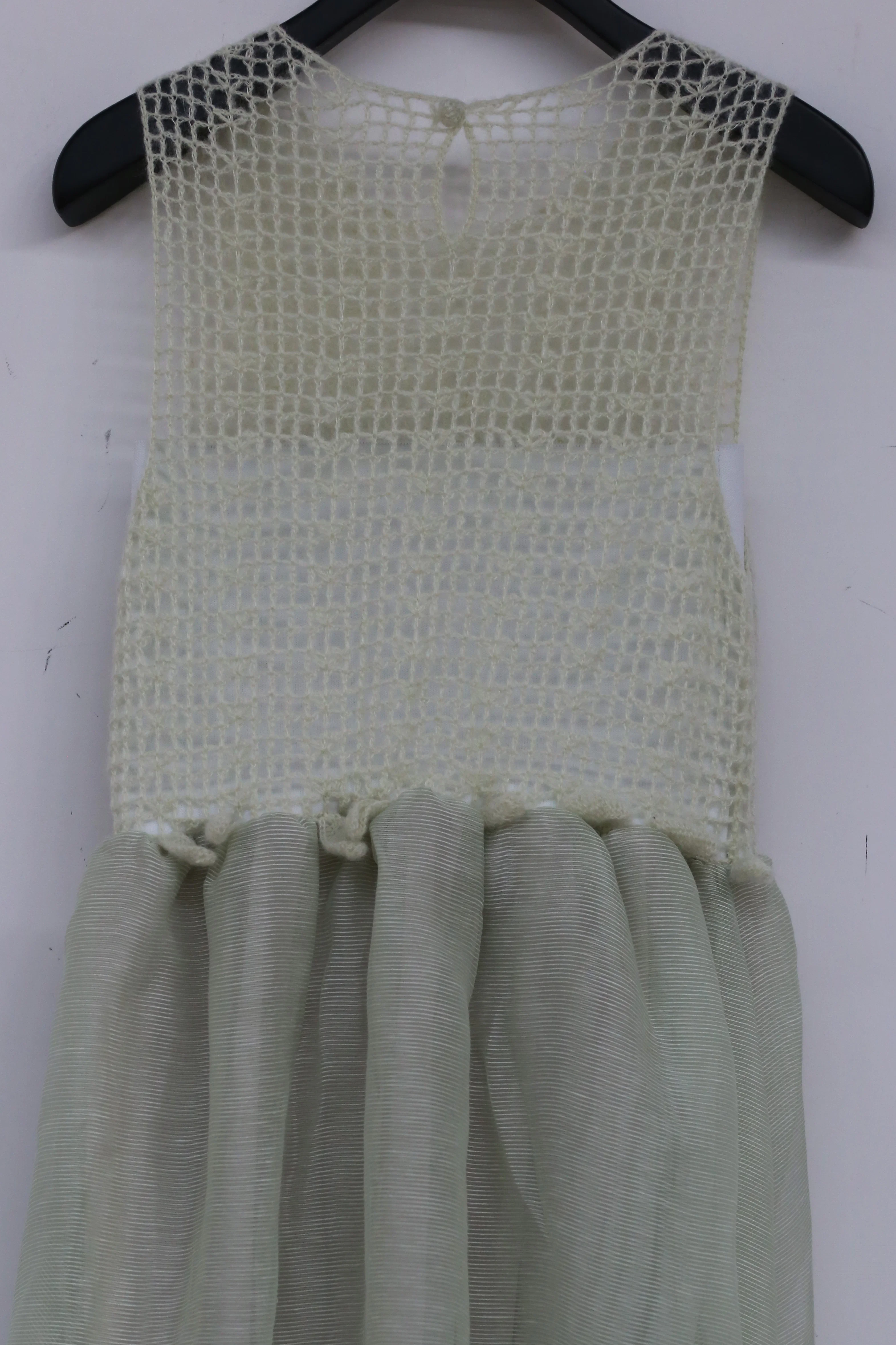 SWAYING/KNIT Crochet stitching rotating skirt SW212LS20 Green PS32 - Image 6