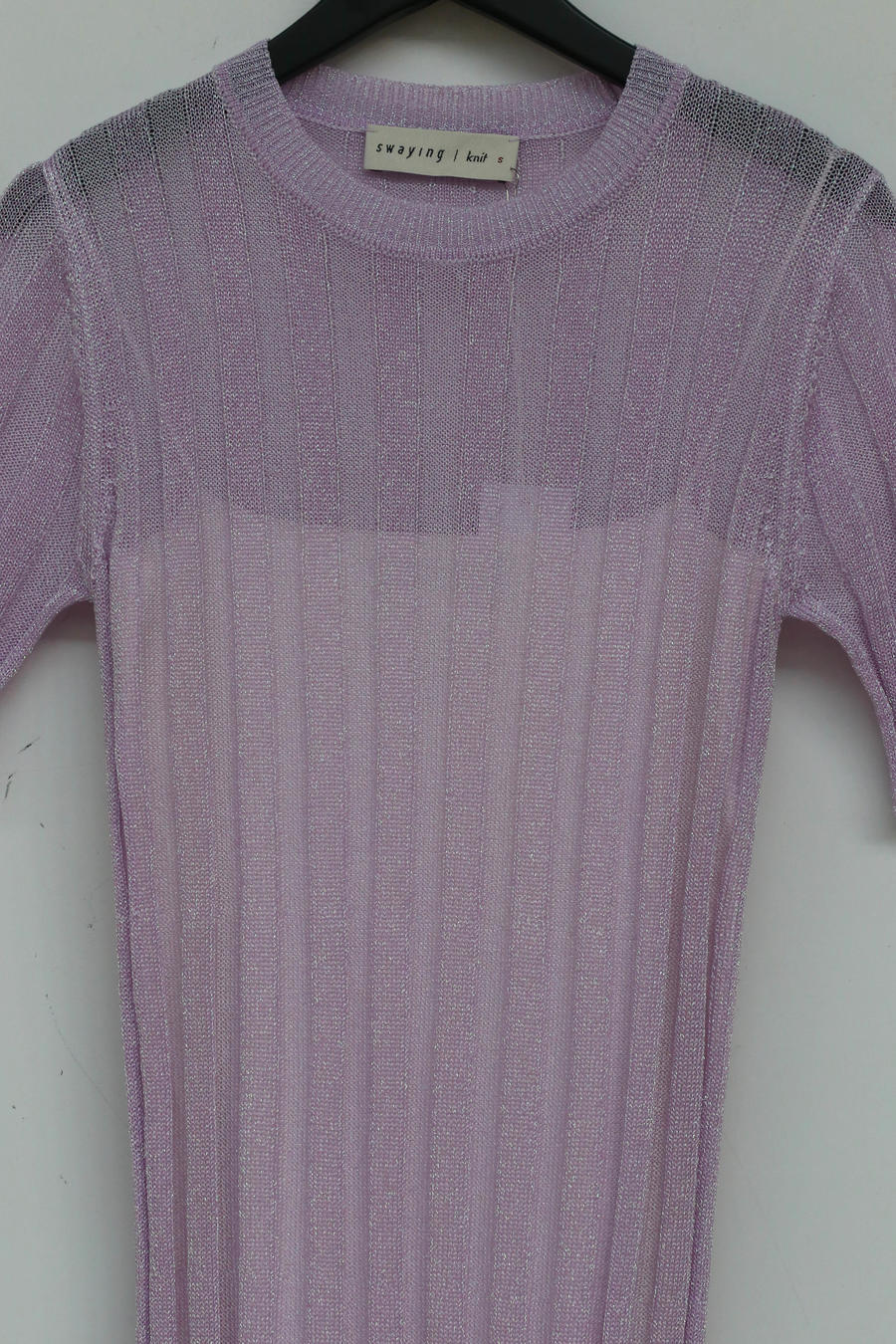 SWAYING/KNIT gradient striped dress (two-piece suit) SW212LS27 purple - Image 10
