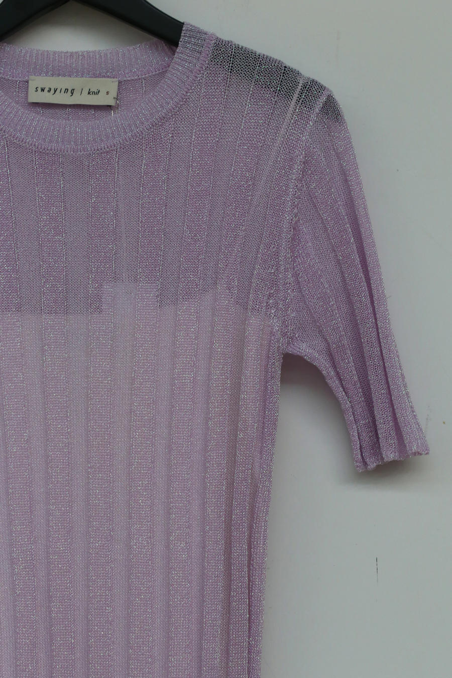 SWAYING/KNIT gradient striped dress (two-piece suit) SW212LS27 purple - Image 11