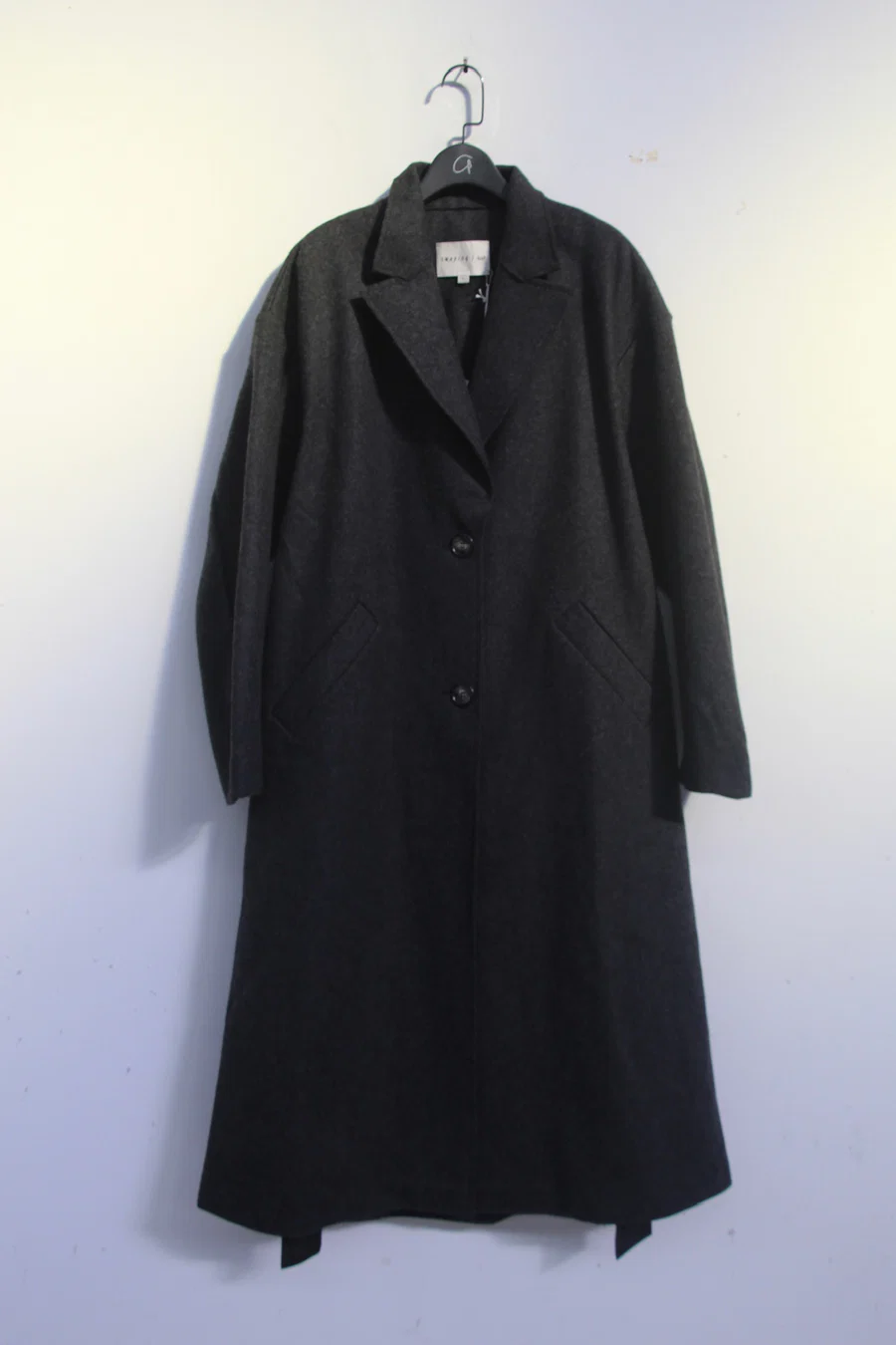 SWAYING/KNIT Long Blazer SW212SZ62 Black Grey PS37 - Image 6