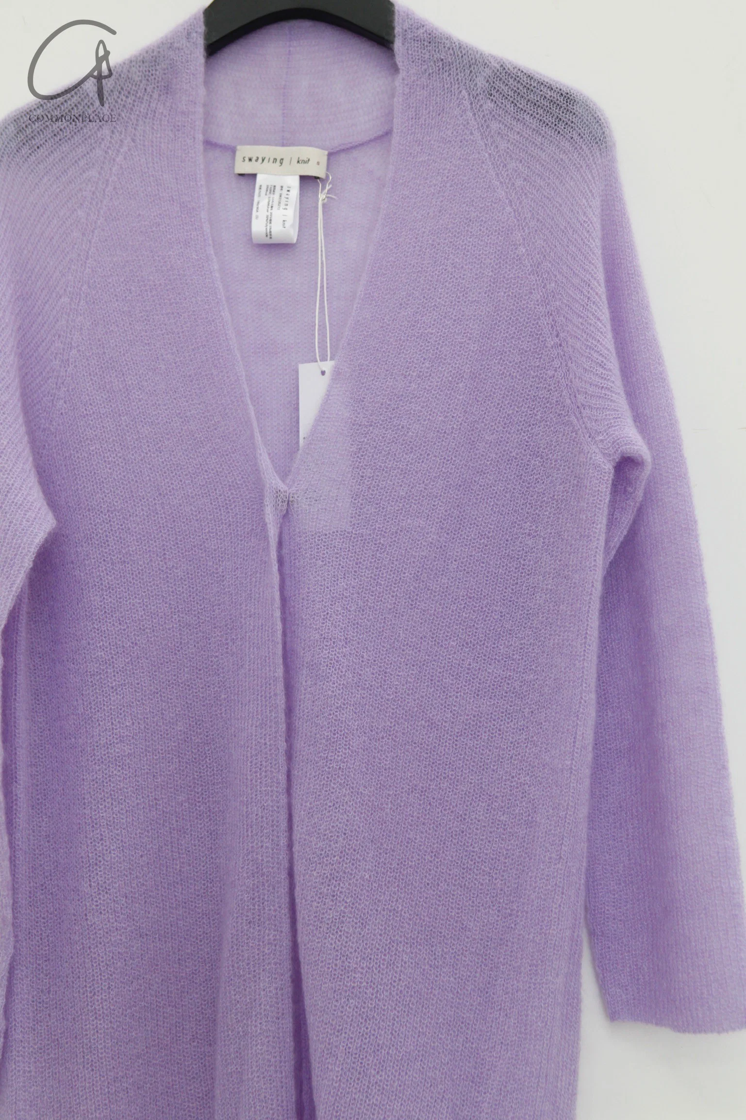 SWAYING/KNIT Seamless Mohair Long Suit SW212SZ72 Lavender PS38 - Image 9