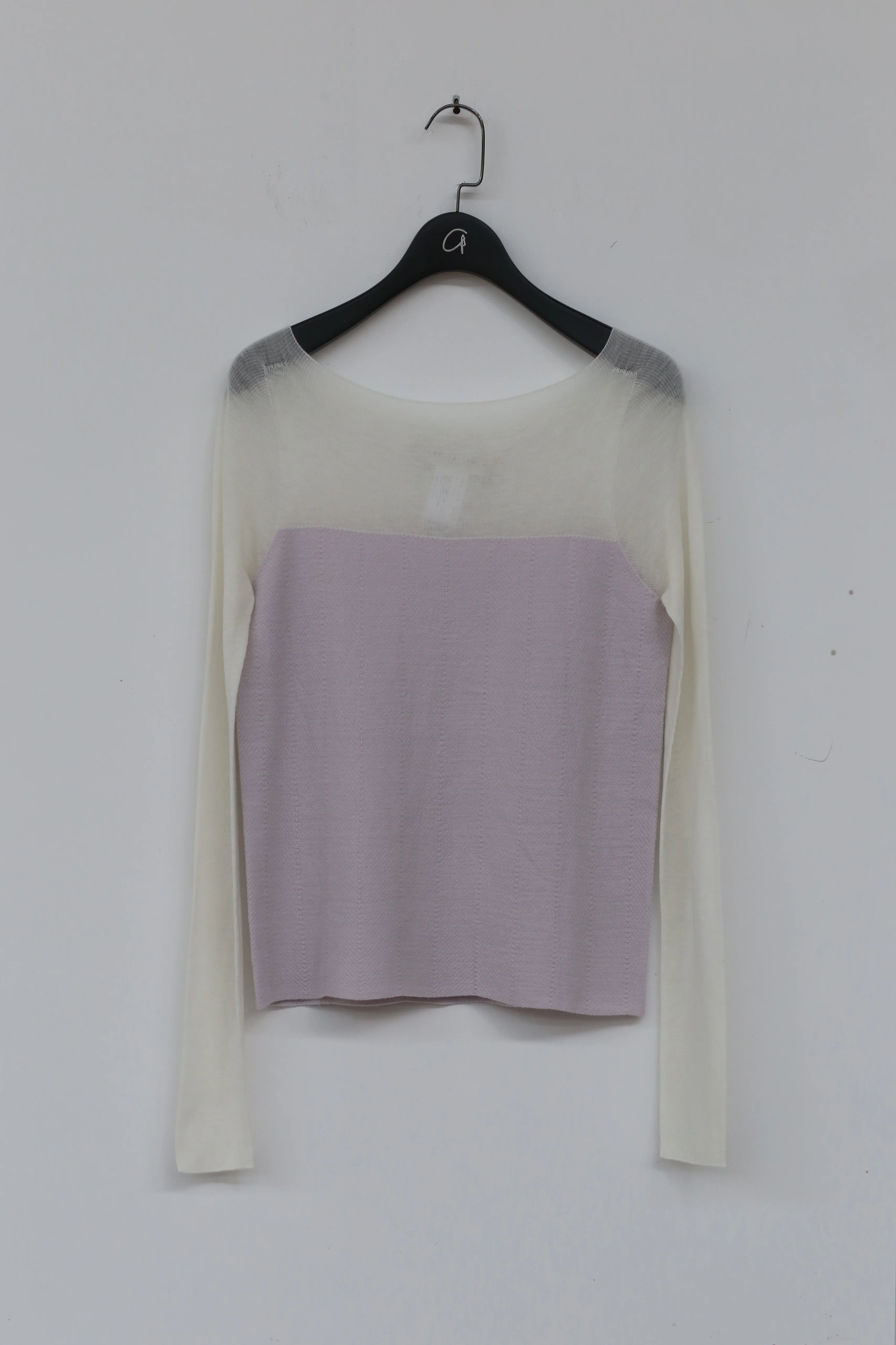 SWAYINGKNIT seamless water-soluble wool stitching top SW212SZ08 purple and white PS9 - Image 5