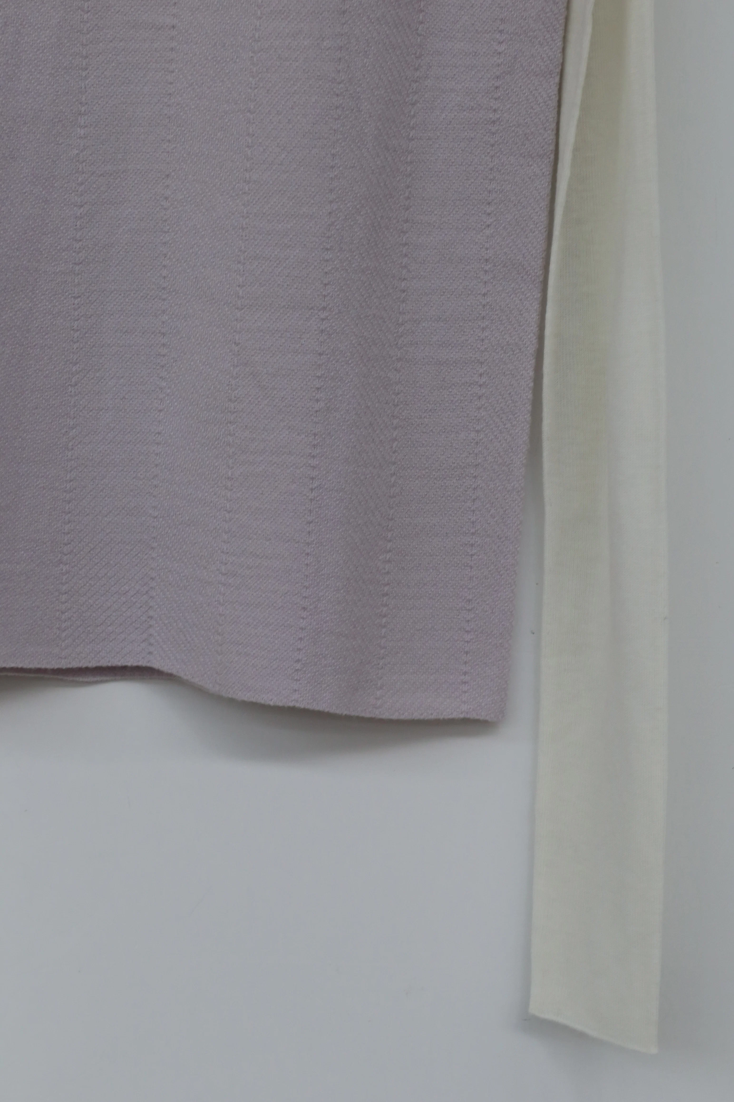 SWAYINGKNIT seamless water-soluble wool stitching top SW212SZ08 purple and white PS9 - Image 7
