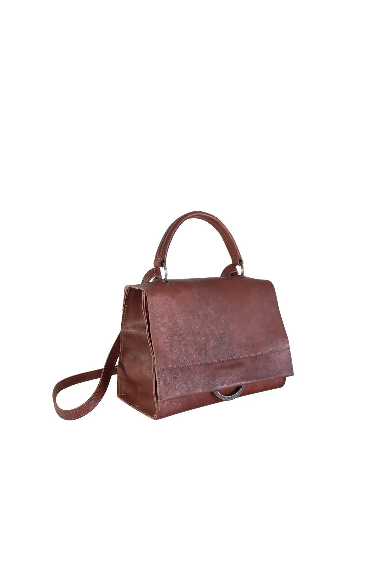 Tagliovivo 25 Spring/Summer Hand-dyed Horse Leather Shoulder Bag SHOULDER S Italy TAG-SHOULDER S-H.D HORSE-Bauxite - Image 5