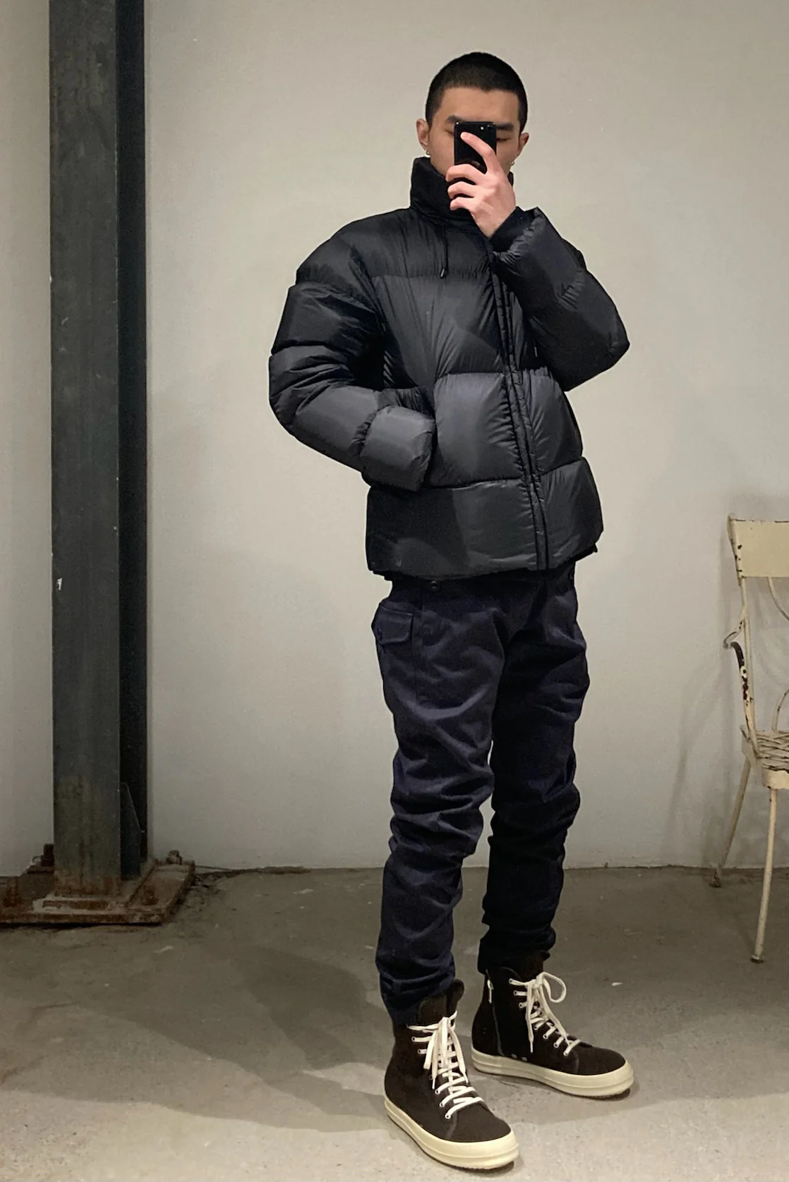Ten-C 003774 drawstring down jacket - Image 11