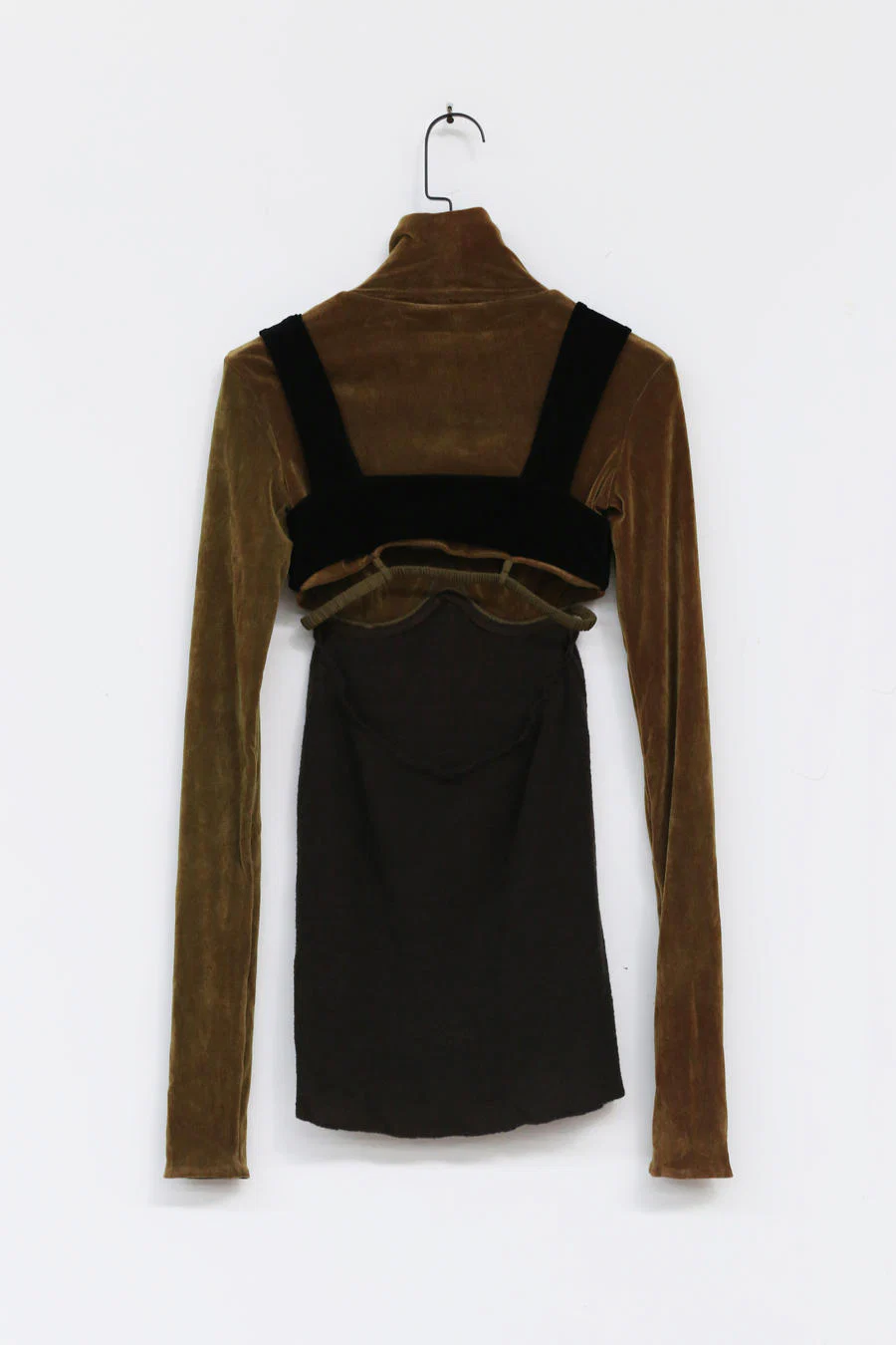 Un Morceau Back Hollow Velvet Turtleneck Top UM212SZ16 - Image 14
