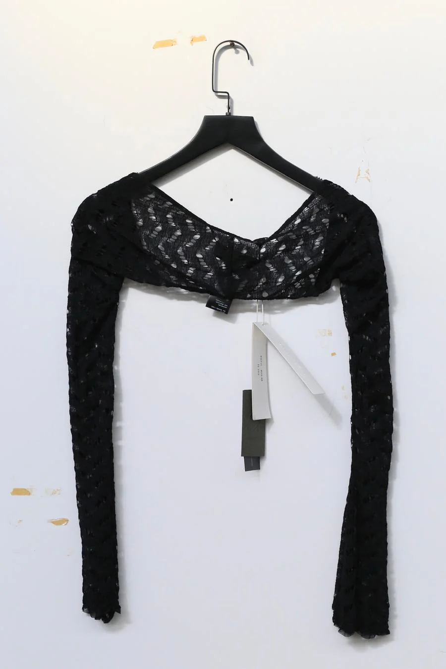 Un Morceau elastic cave lace cuff UM231PS07 black PUM39 - Image 8