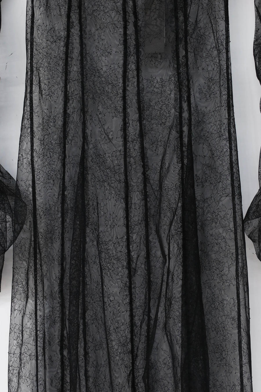 Un Morceau Lace Cuff Ruched Dress UM212LS07-1 Black PUM9 - Image 3