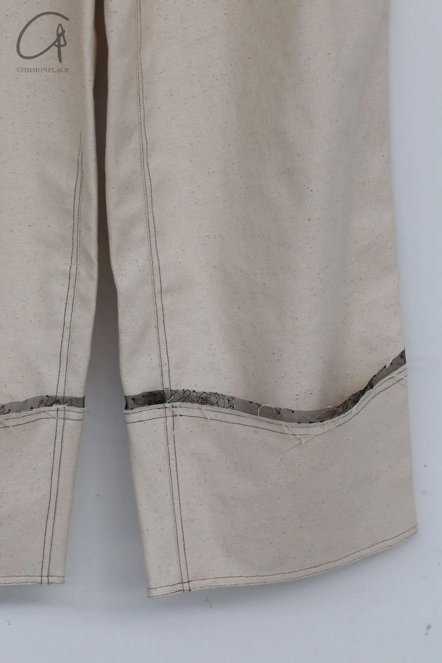 Un Morceau Lace Detail Denim Suit UM212XZ04 - Image 5