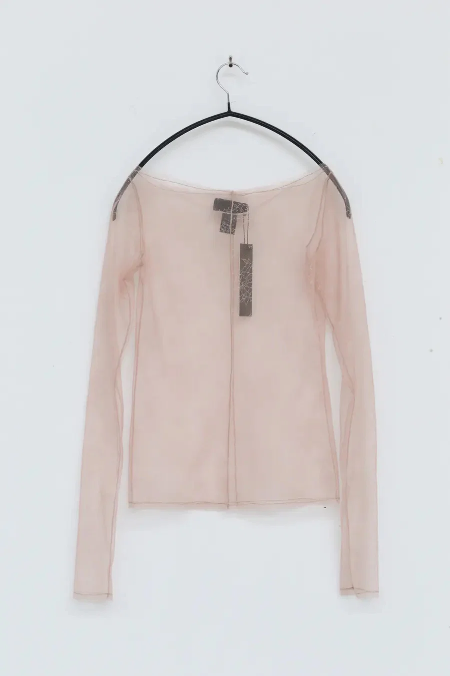 Un Morceau Lace One-line Neck Bottoming Shirt UM212SZ02 Pink PUM1 - Image 2