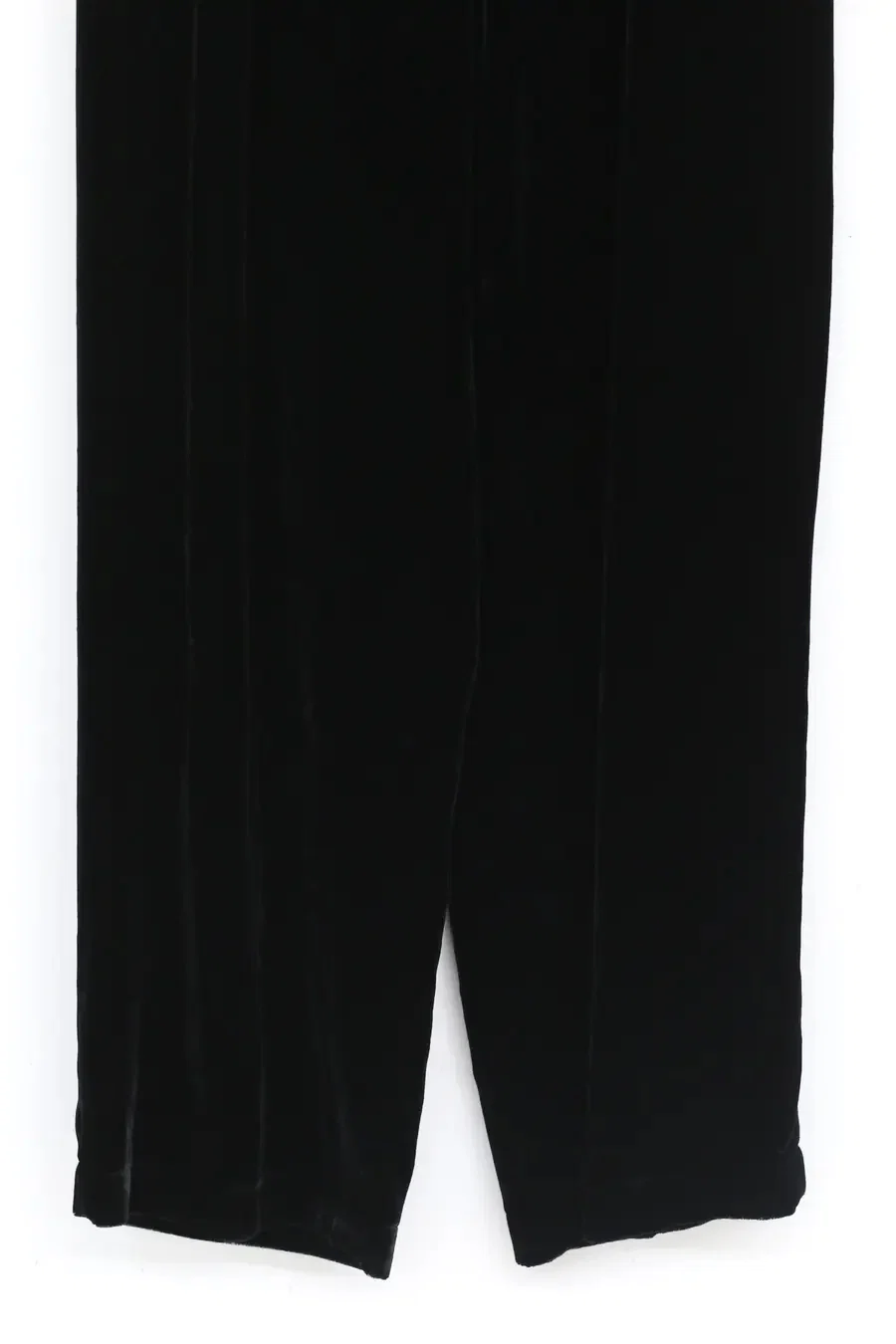 Un Morceau Velvet High Waist Straight Pants UM212XZ05 Black PUM15 - Image 15