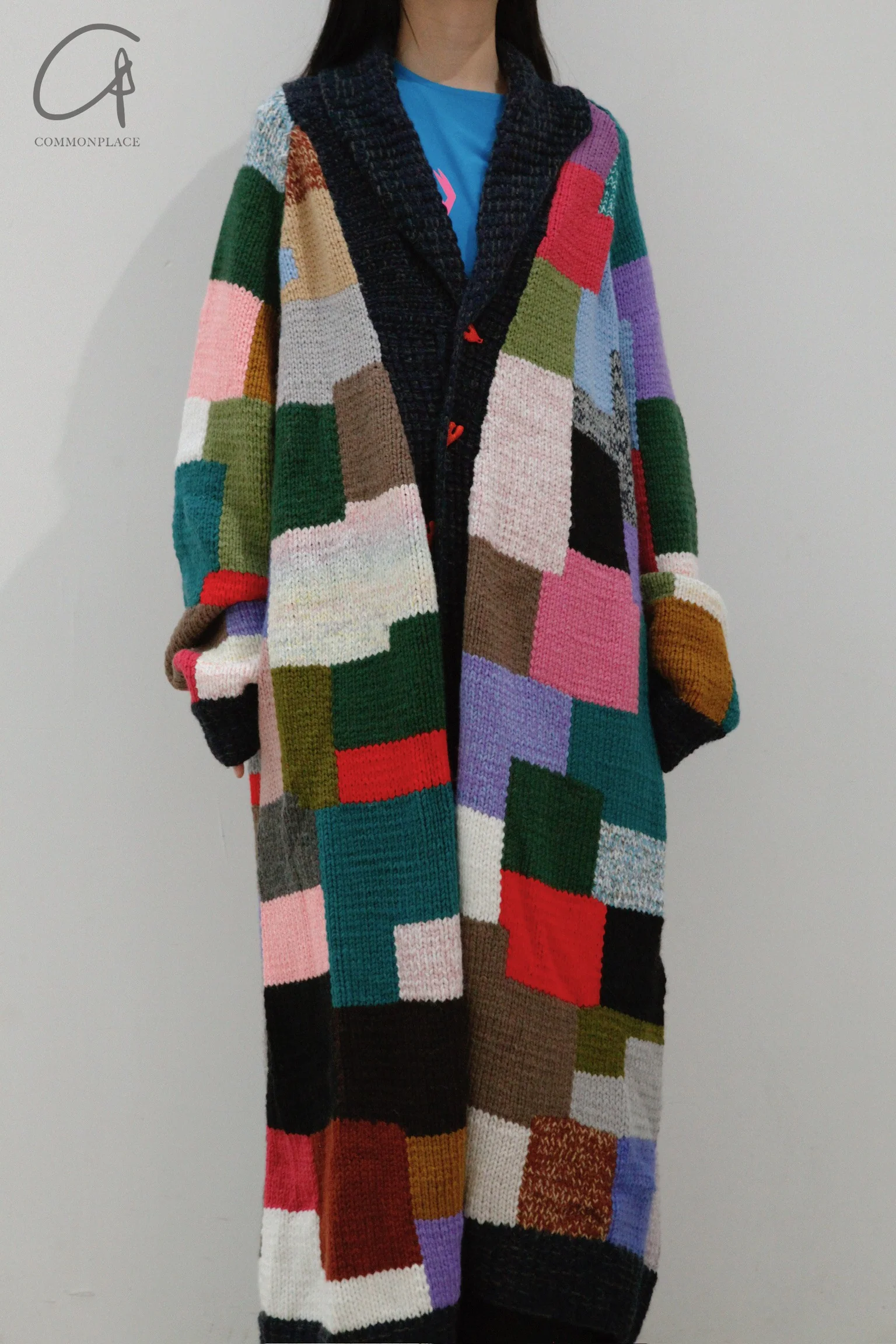 VEREJA color block long cardigan FW23CBLC1 - Image 2