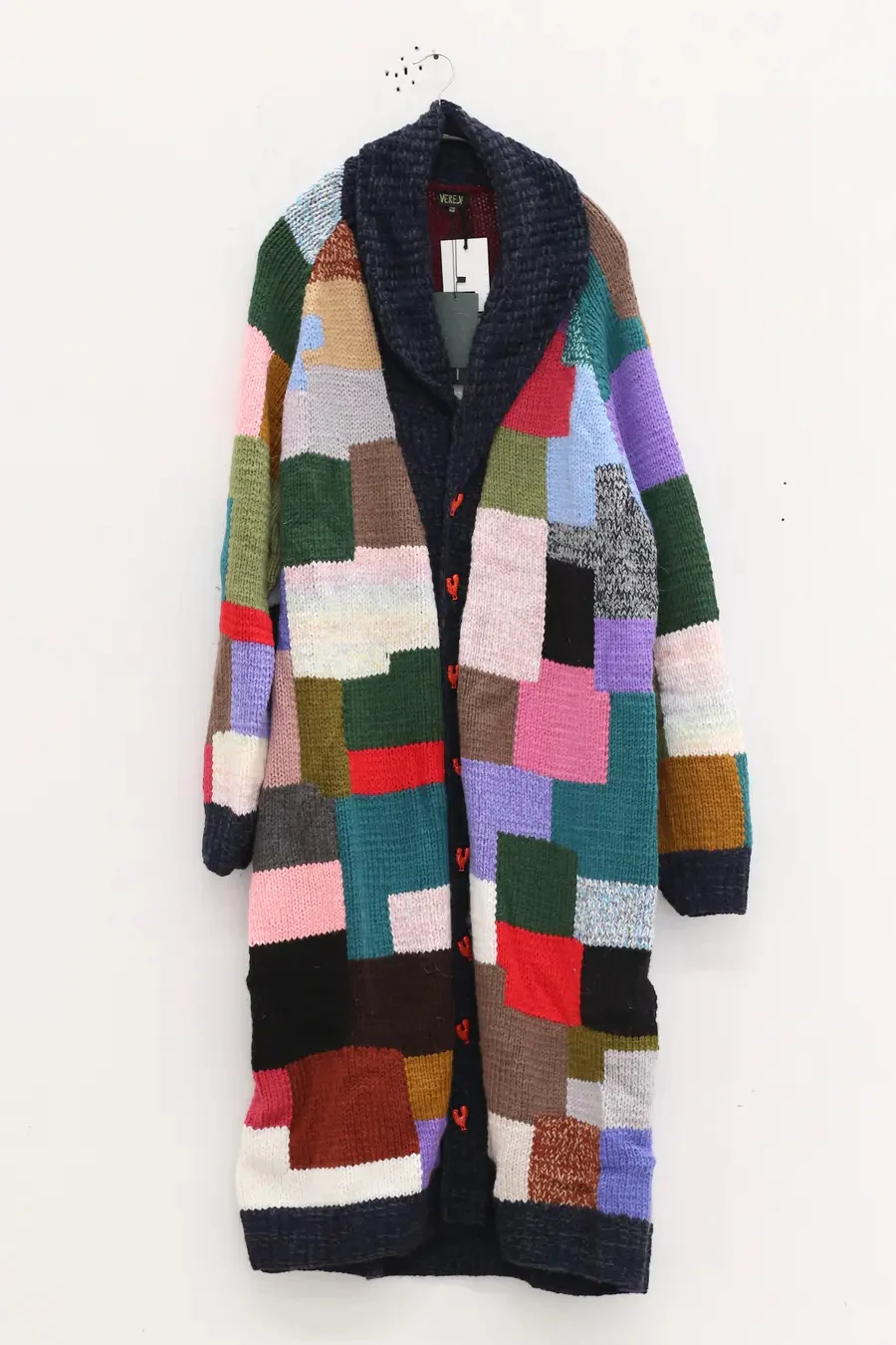 VEREJA color block long cardigan FW23CBLC1 - Image 3