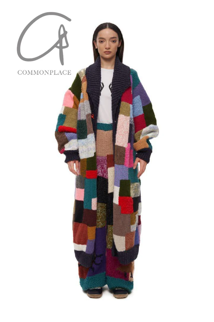 VEREJA color block long cardigan FW23CBLC1 - Image 7