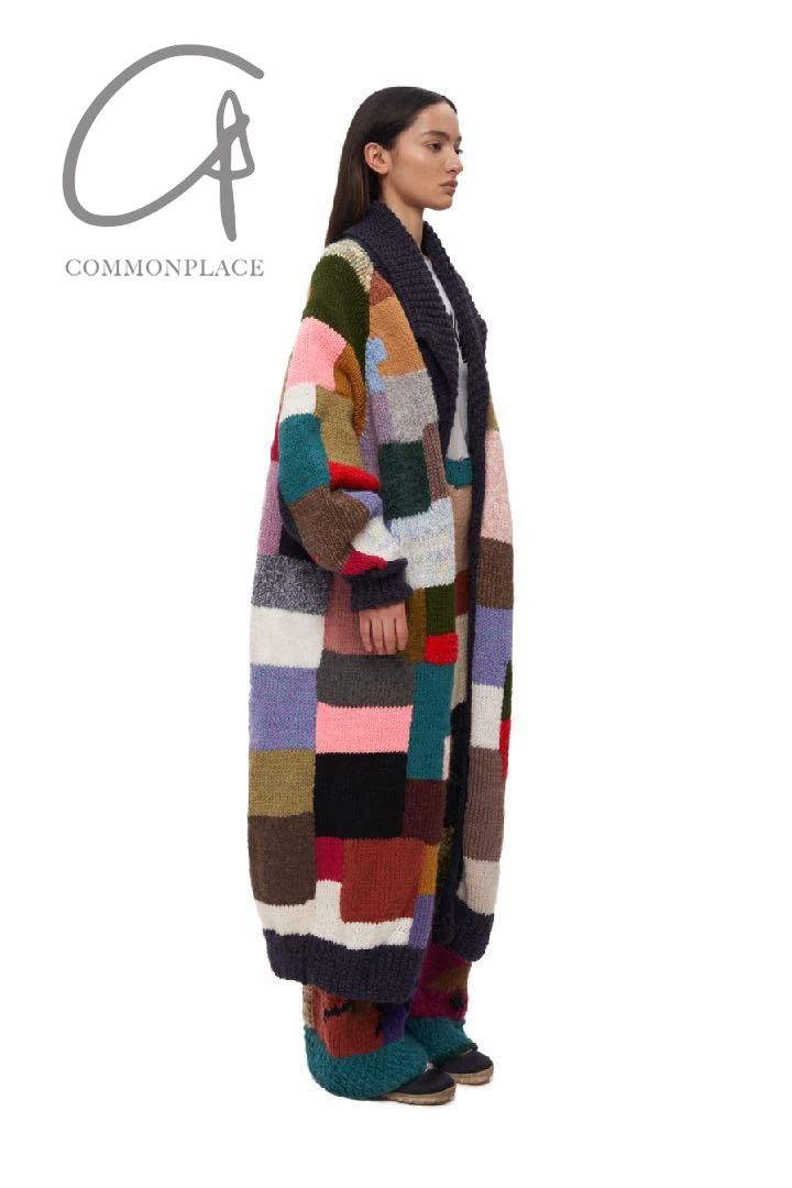 VEREJA color block long cardigan FW23CBLC1 - Image 8