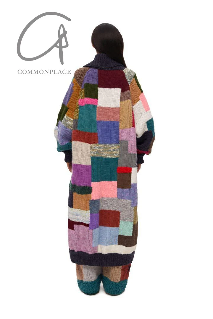 VEREJA color block long cardigan FW23CBLC1 - Image 9