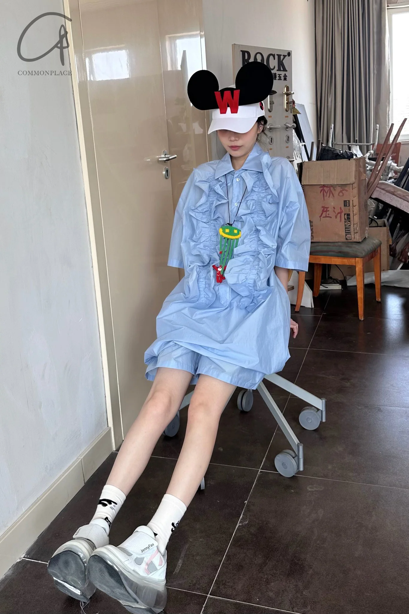 Walter Van Beirendonck 24 Spring/Summer Hat WVB-9004-BAI White - Image 8