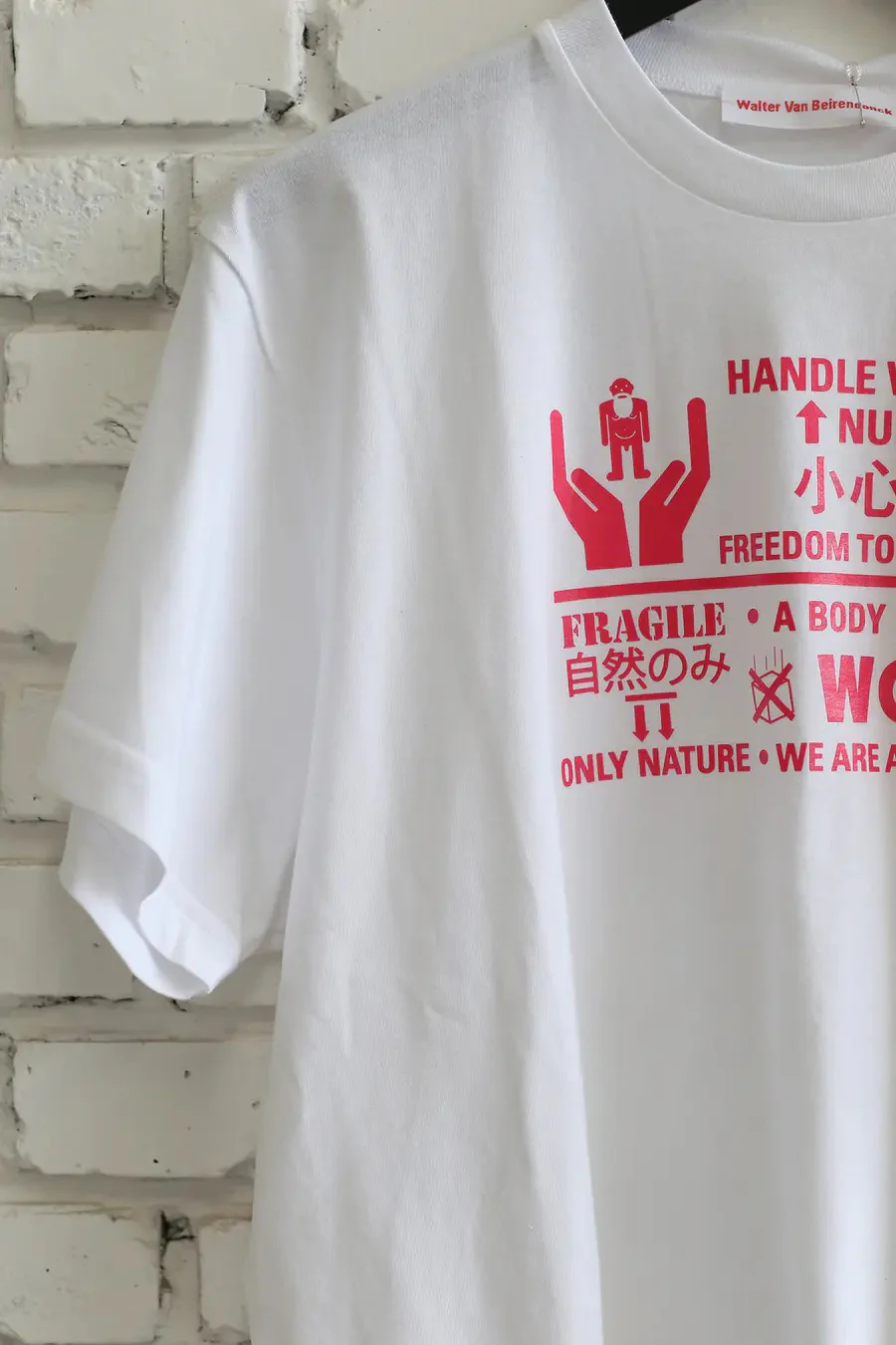 Walter van beirendonck 8019 Handle with care T-shirt - Image 3