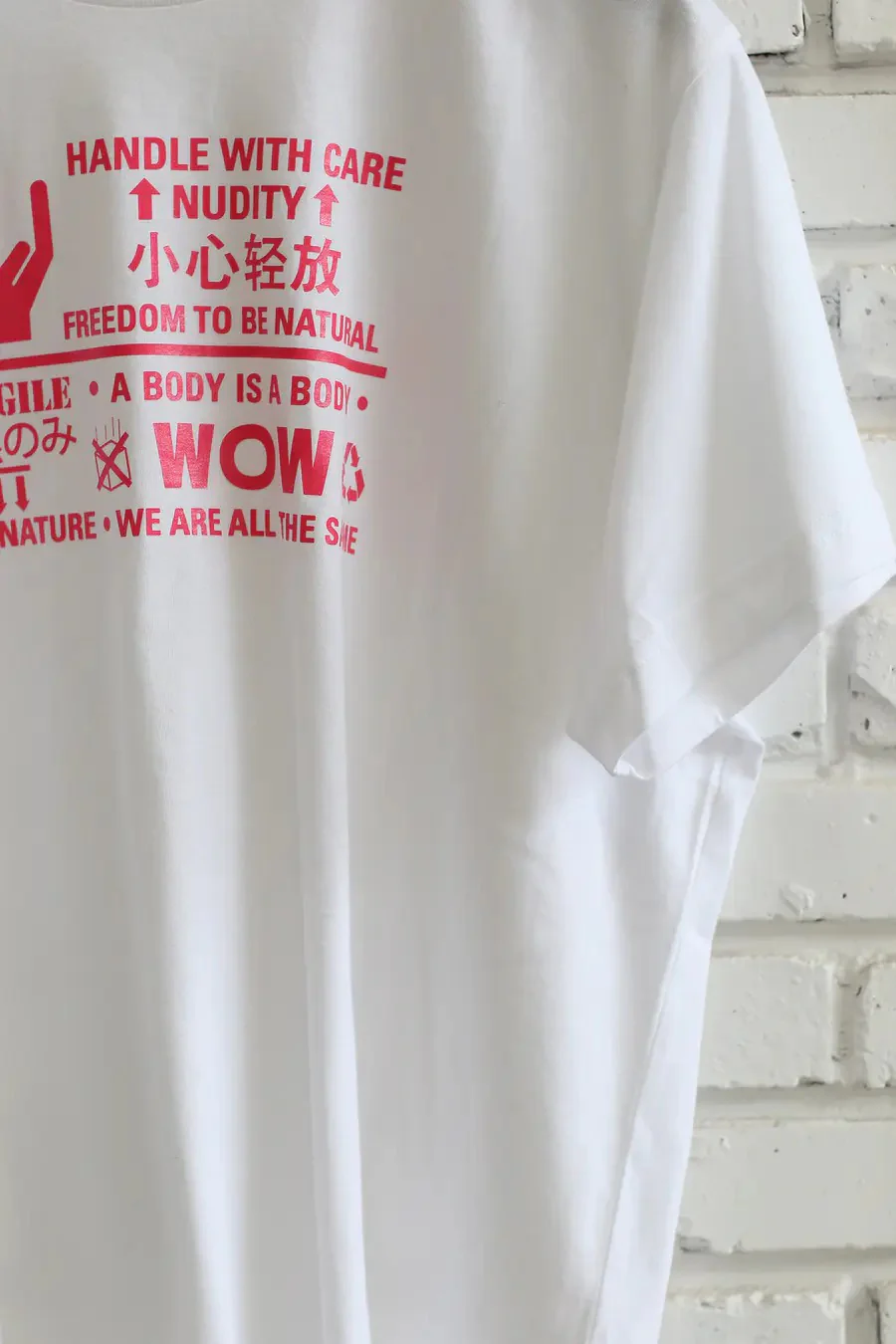 Walter van beirendonck 8019 Handle with care T-shirt - Image 4