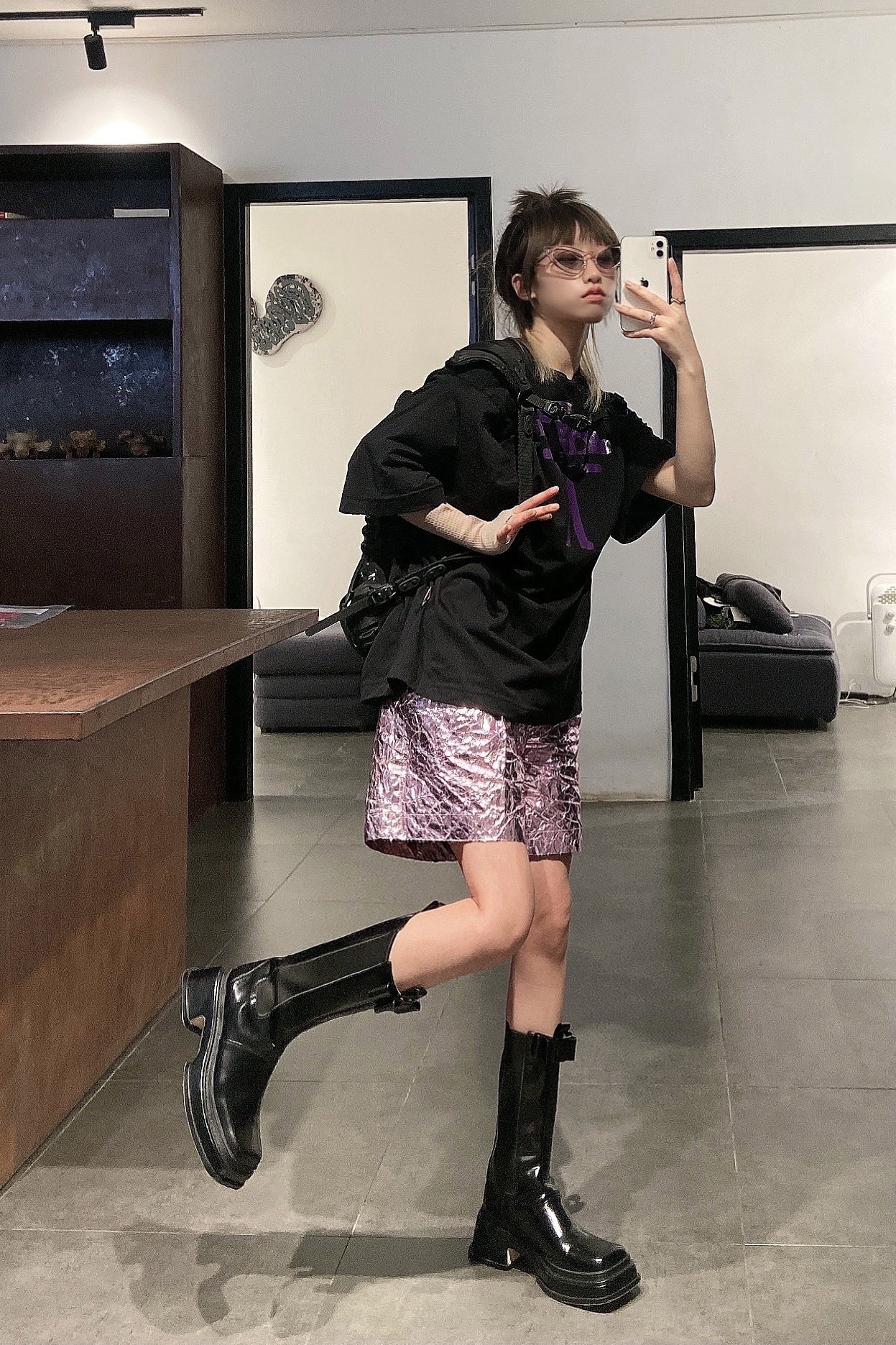 walter van beirendonck short sleeve 8014 cube-T blackUNI - Image 10