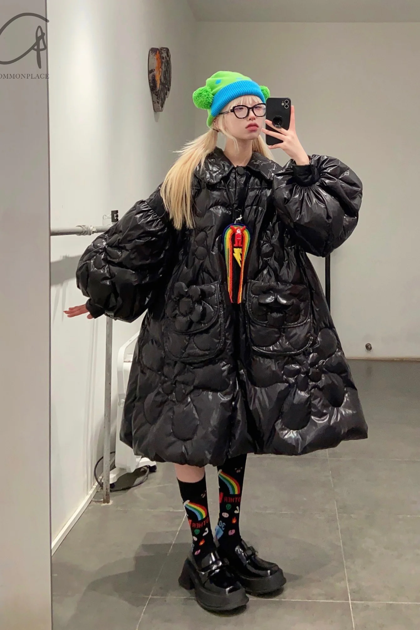 Walter Van Beirendonck printed mid-calf socks WVB-9001-HEI5 black 5 - Image 4